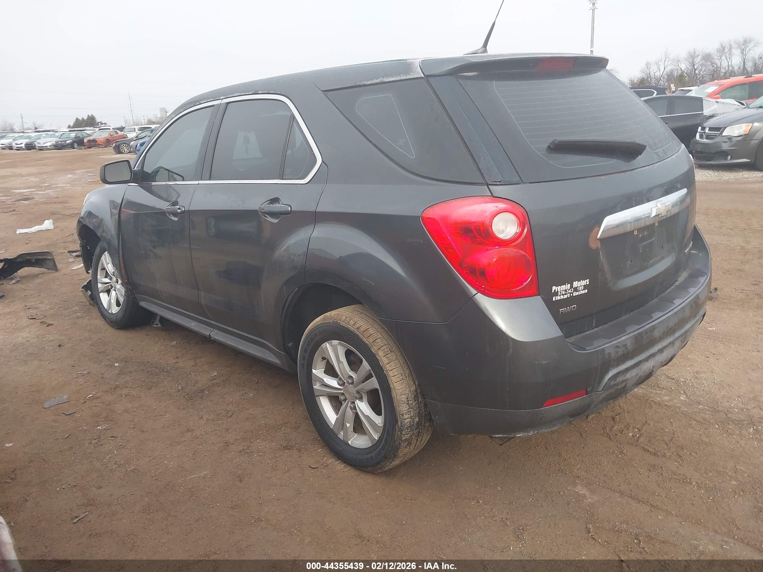 2011 Chevrolet Equinox Ls Gray vin: 2CNFLCEC8B6397887
