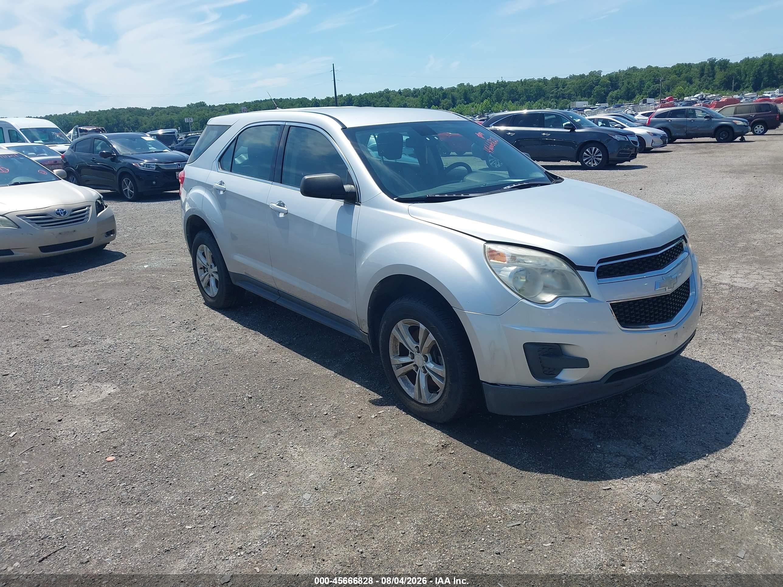 2011 Chevrolet Equinox Ls Серебряный vin: 2CNFLCEC9B6265740