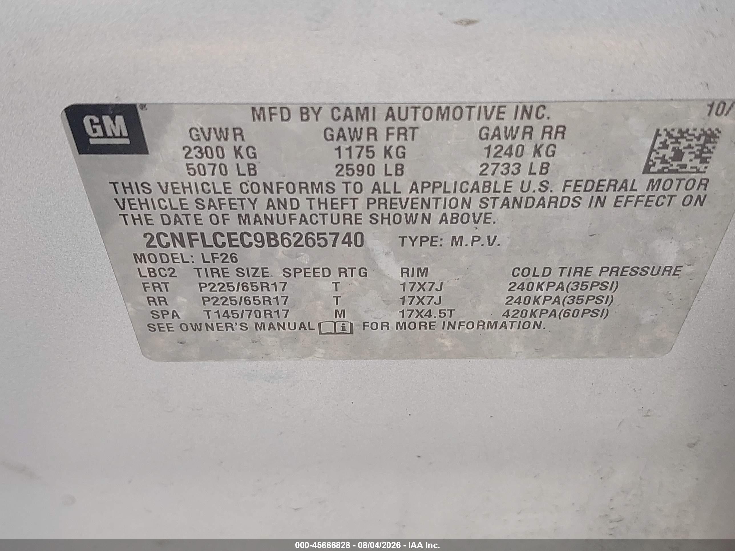 2011 Chevrolet Equinox Ls Серебряный vin: 2CNFLCEC9B6265740