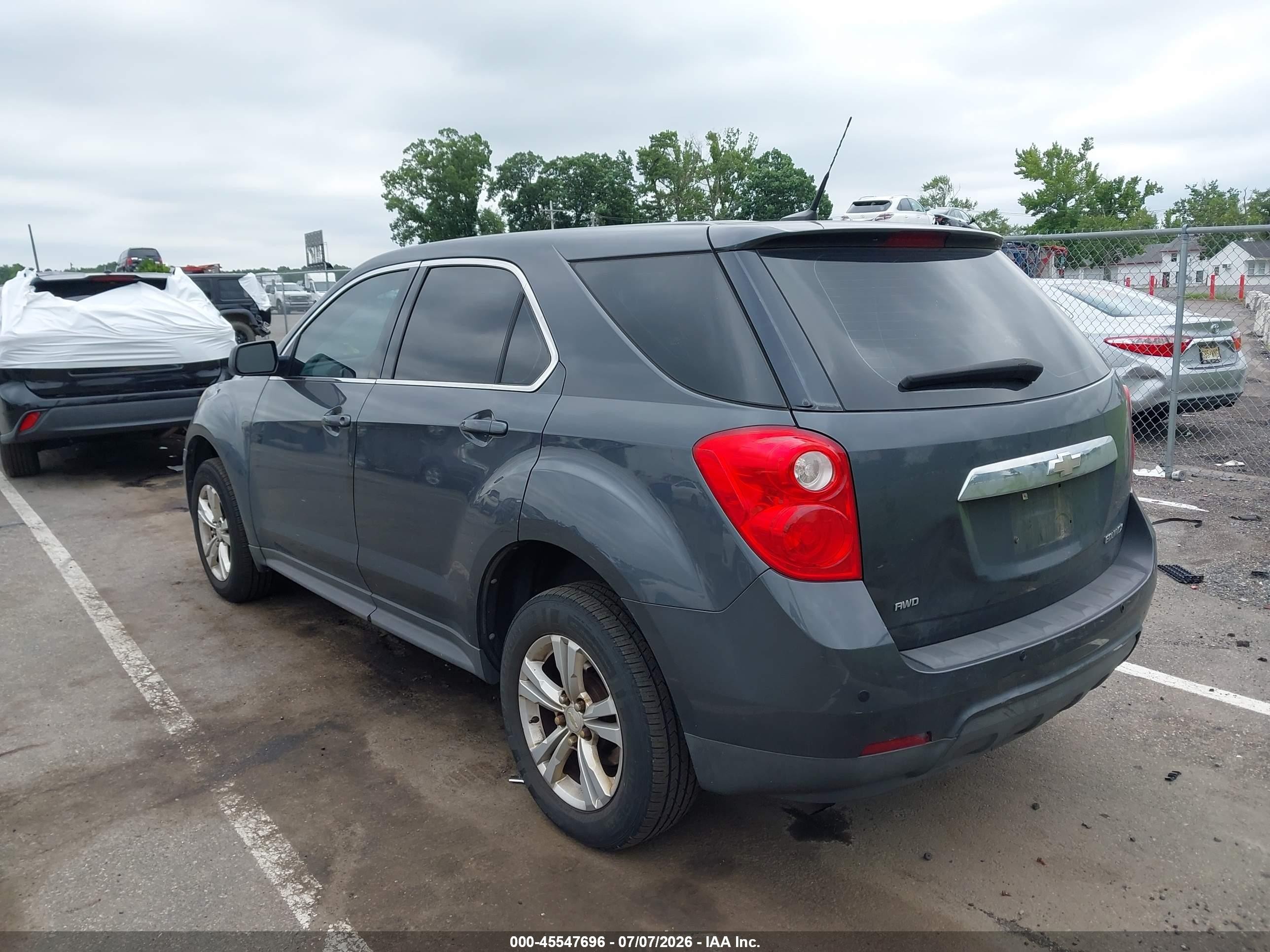 2011 Chevrolet Equinox Ls Gray vin: 2CNFLCEC9B6329551