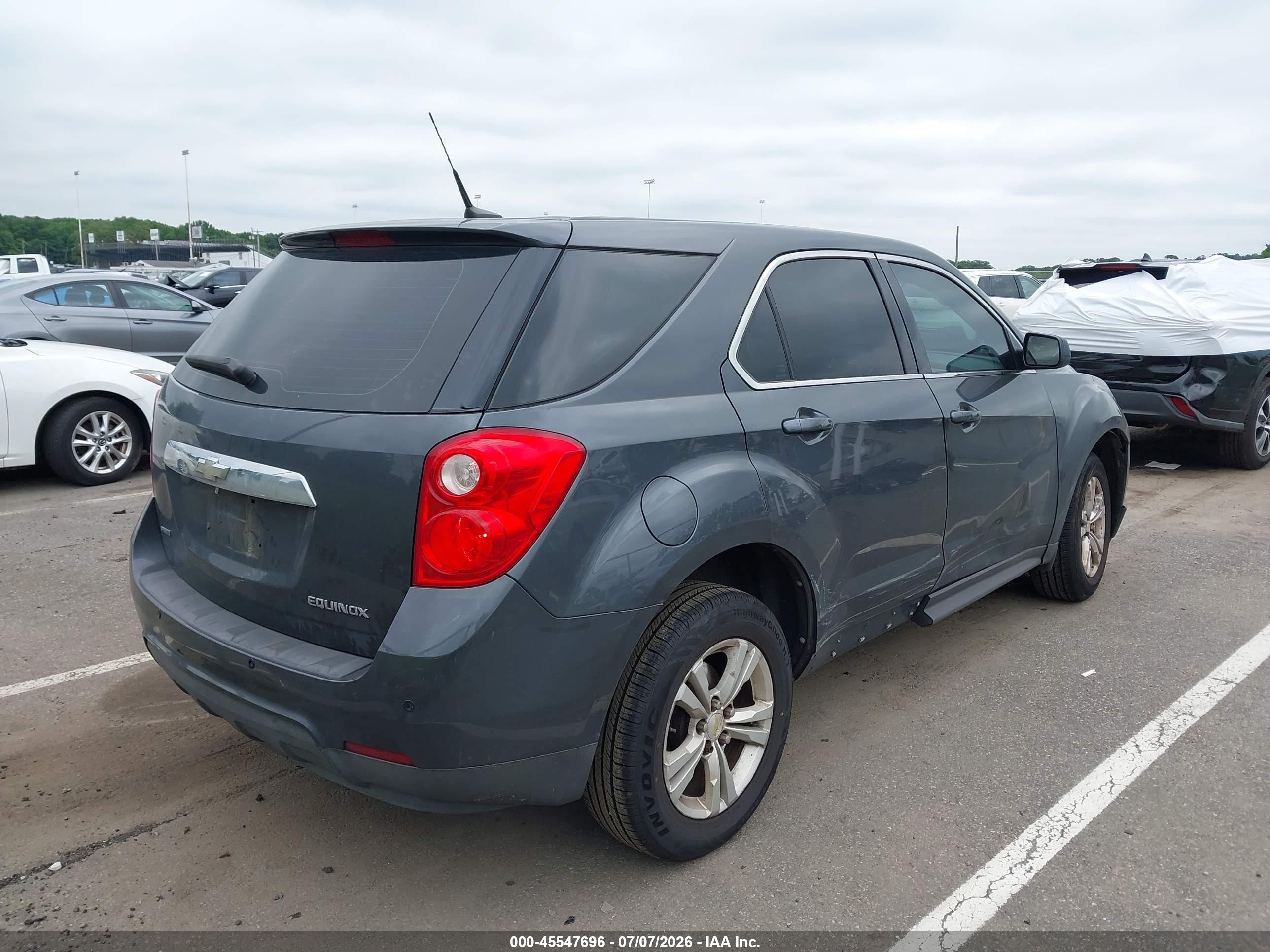2011 Chevrolet Equinox Ls Gray vin: 2CNFLCEC9B6329551