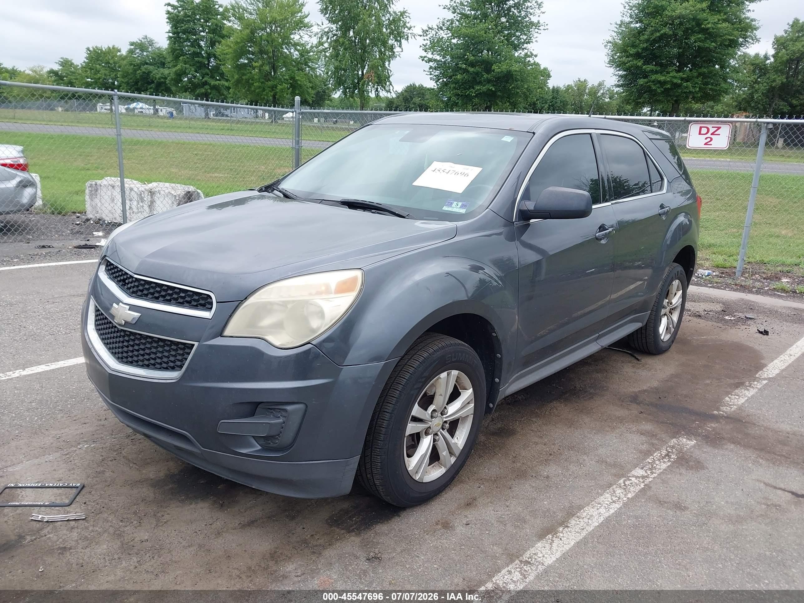 2011 Chevrolet Equinox Ls Gray vin: 2CNFLCEC9B6329551