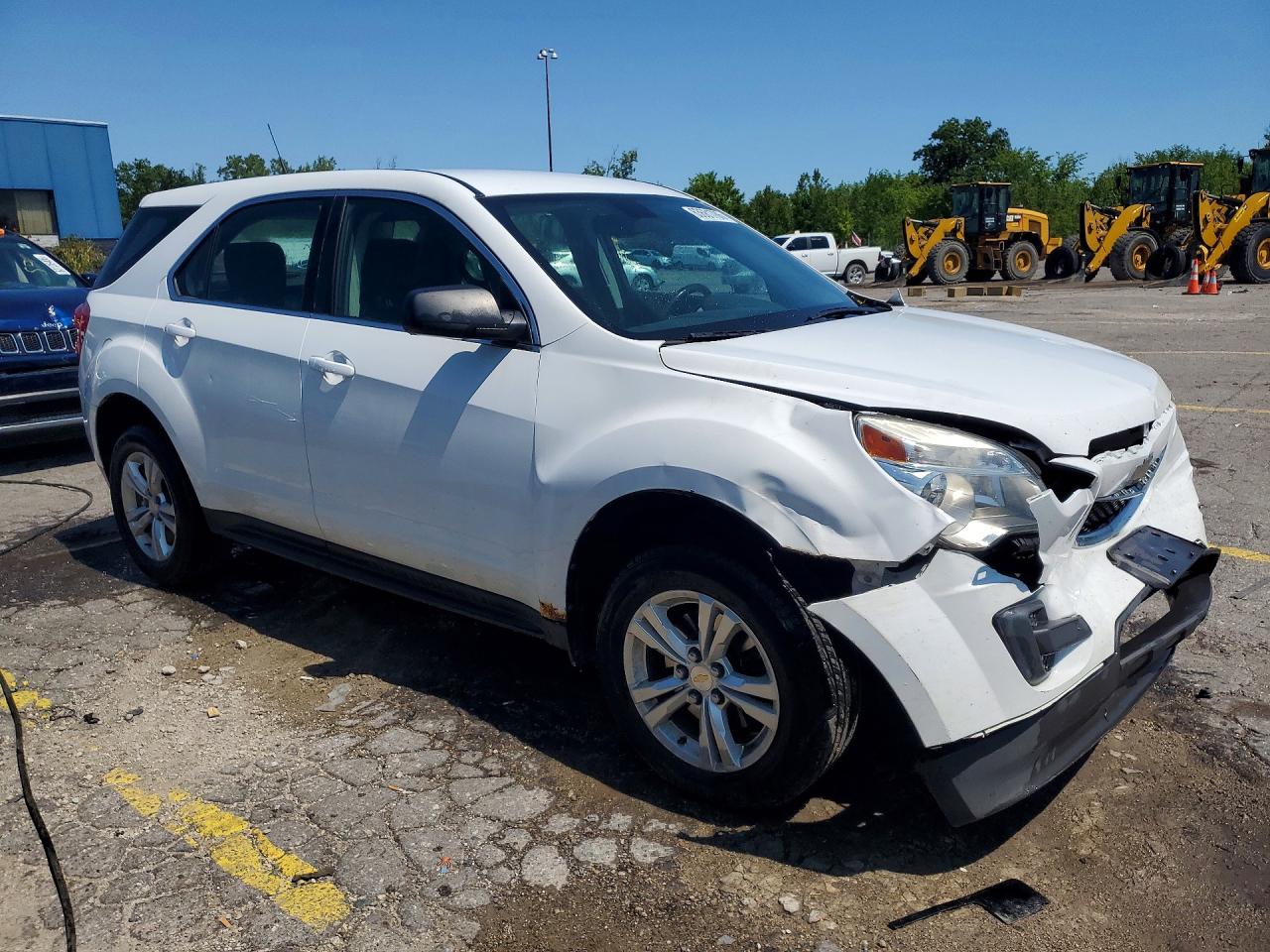 2011 Chevrolet Equinox Ls White vin: 2CNFLCEC9B6344650