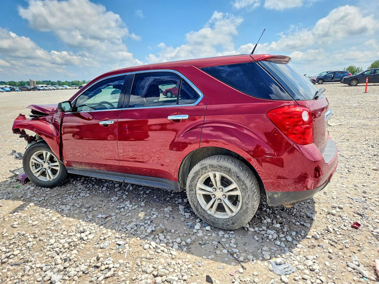 2010 Chevrolet Equinox Ls Red vin: 2CNFLCEW0A6214068