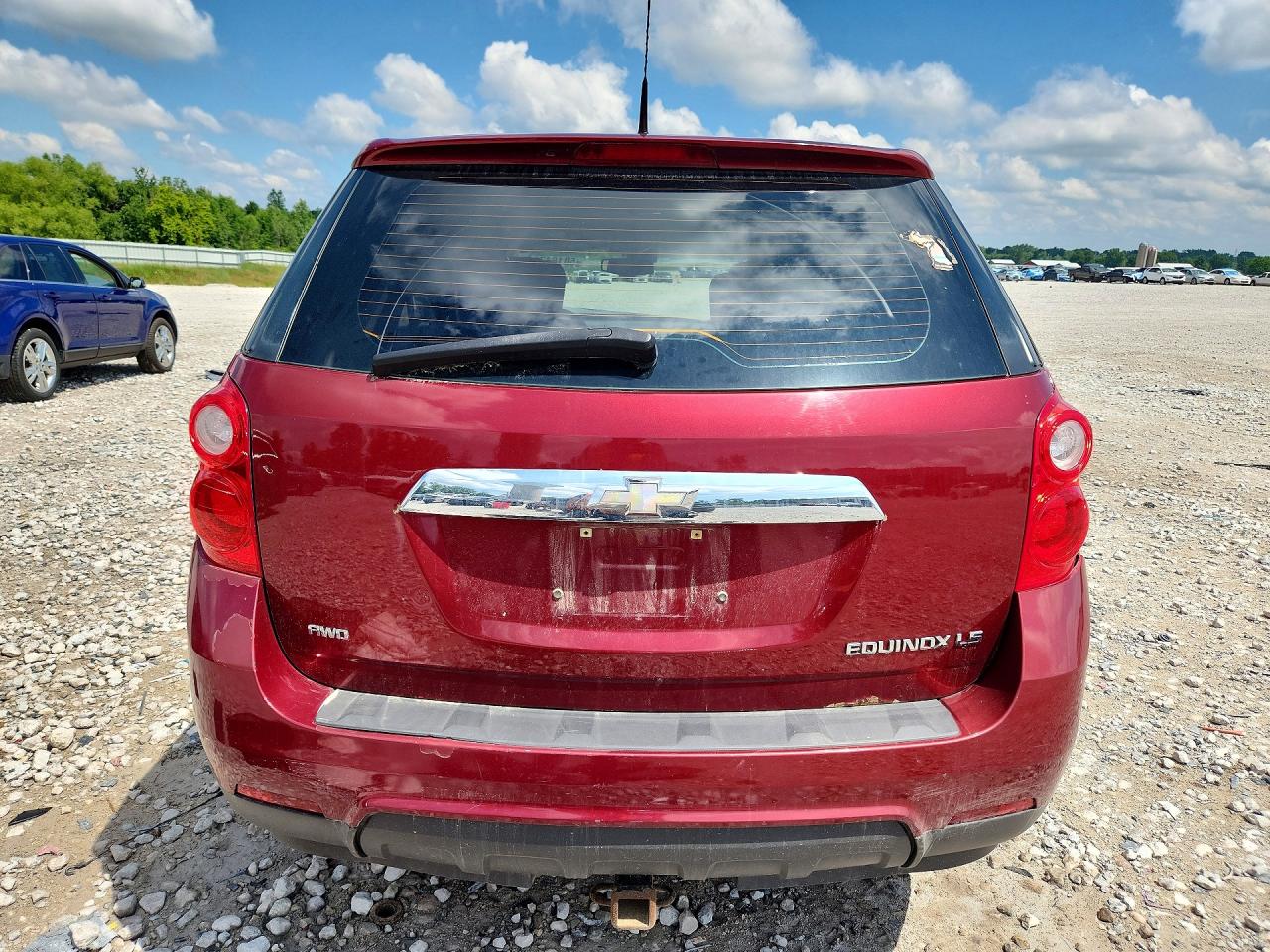 2010 Chevrolet Equinox Ls Red vin: 2CNFLCEW0A6214068
