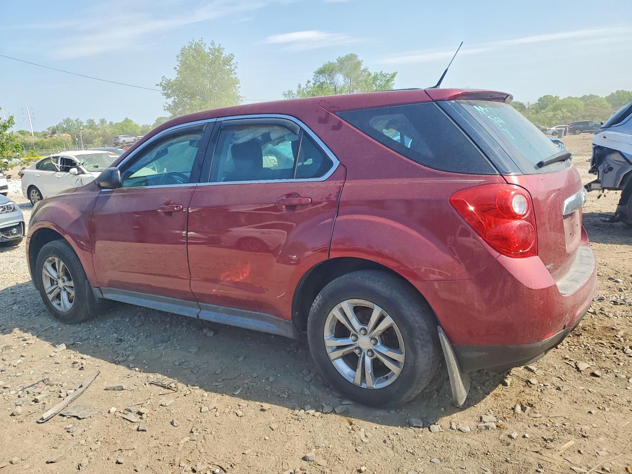 2010 Chevrolet Equinox Ls Red vin: 2CNFLCEW3A6409744