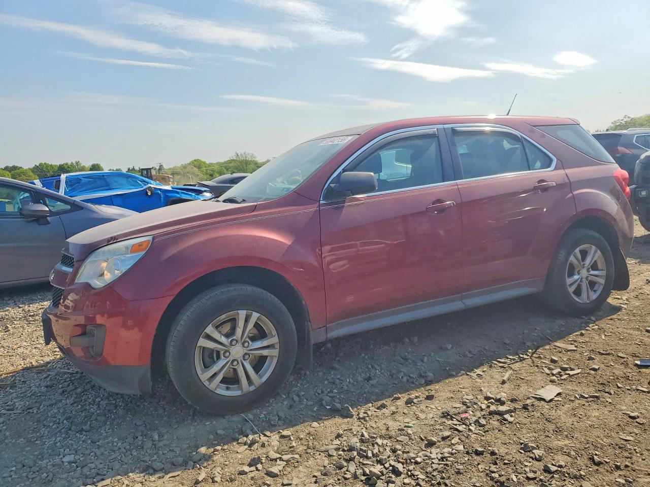 2010 Chevrolet Equinox Ls Red vin: 2CNFLCEW3A6409744