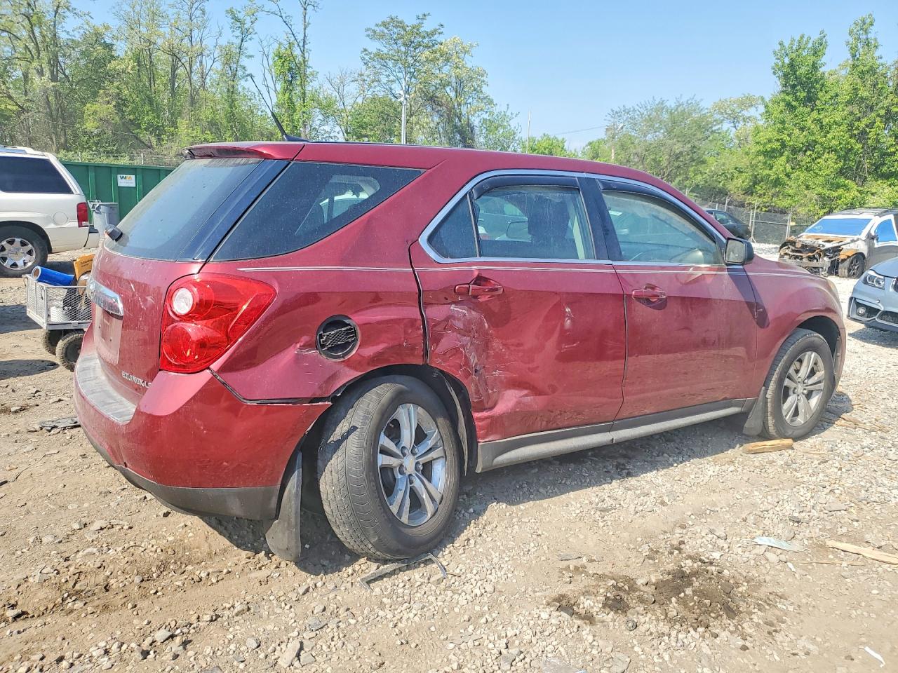 2010 Chevrolet Equinox Ls Red vin: 2CNFLCEW3A6409744