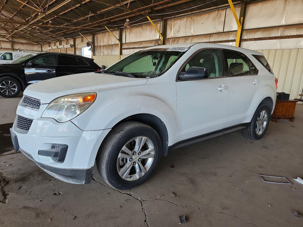 2010 Chevrolet Equinox Ls White vin: 2CNFLCEW6A6400505