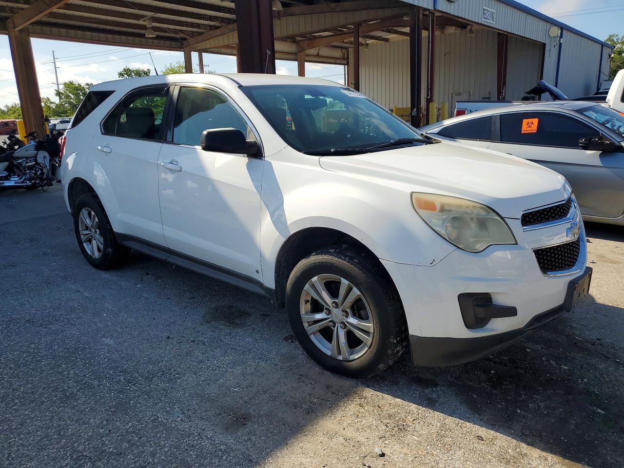 2010 Chevrolet Equinox Ls White vin: 2CNFLCEW9A6213078