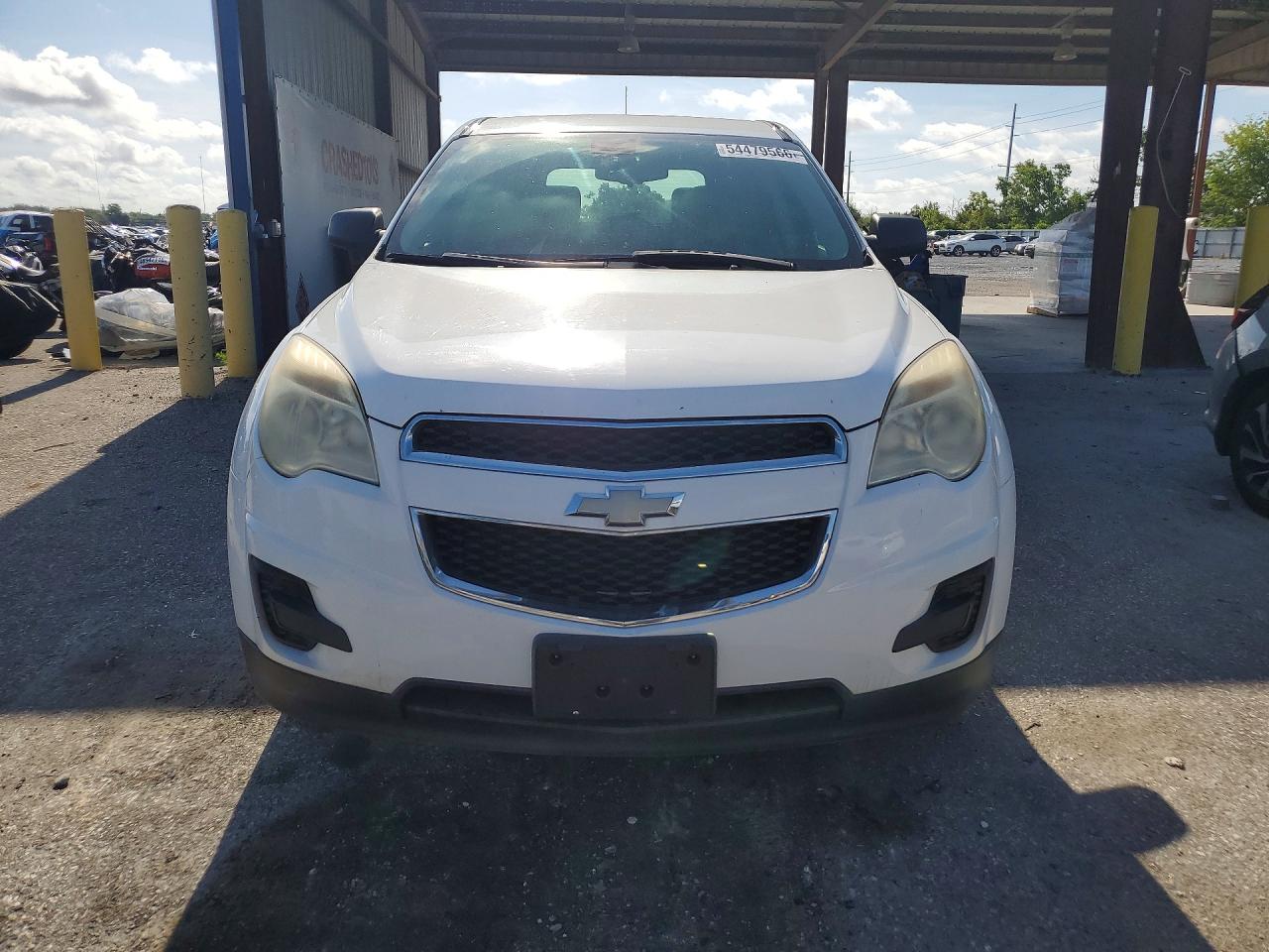 2010 Chevrolet Equinox Ls White vin: 2CNFLCEW9A6213078