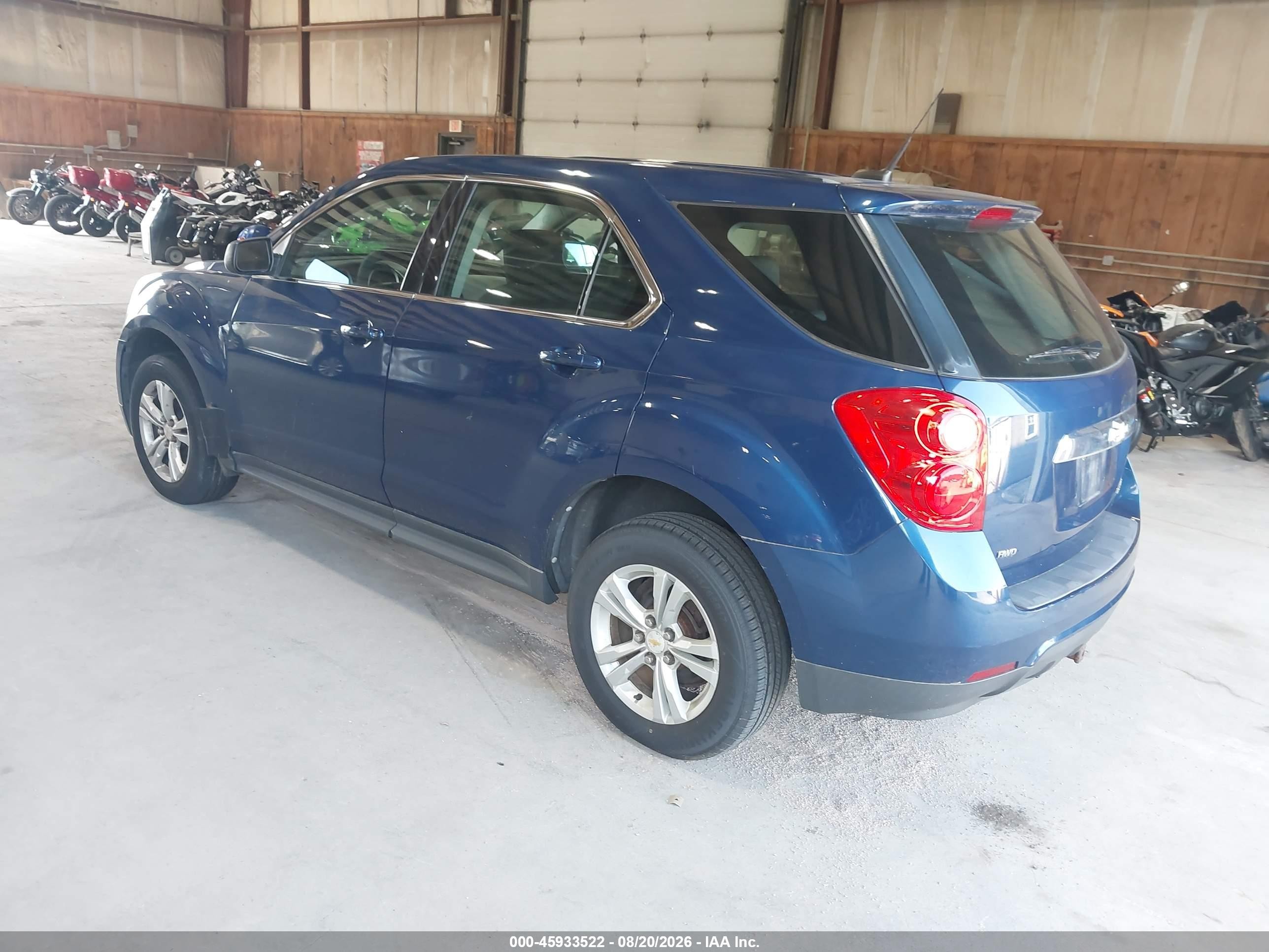 2010 Chevrolet Equinox Ls Blue vin: 2CNFLCEW9A6322236