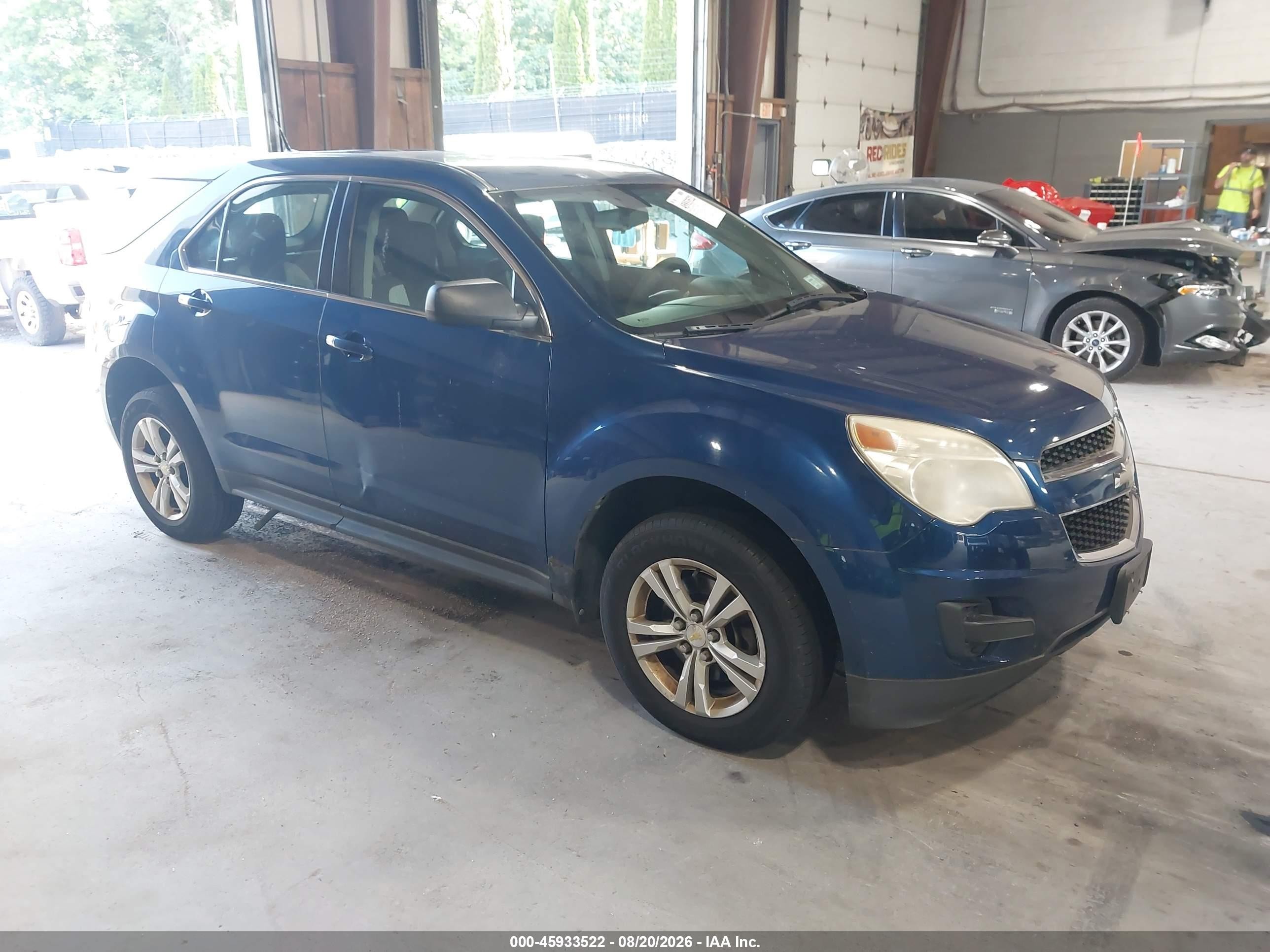 2010 Chevrolet Equinox Ls Blue vin: 2CNFLCEW9A6322236