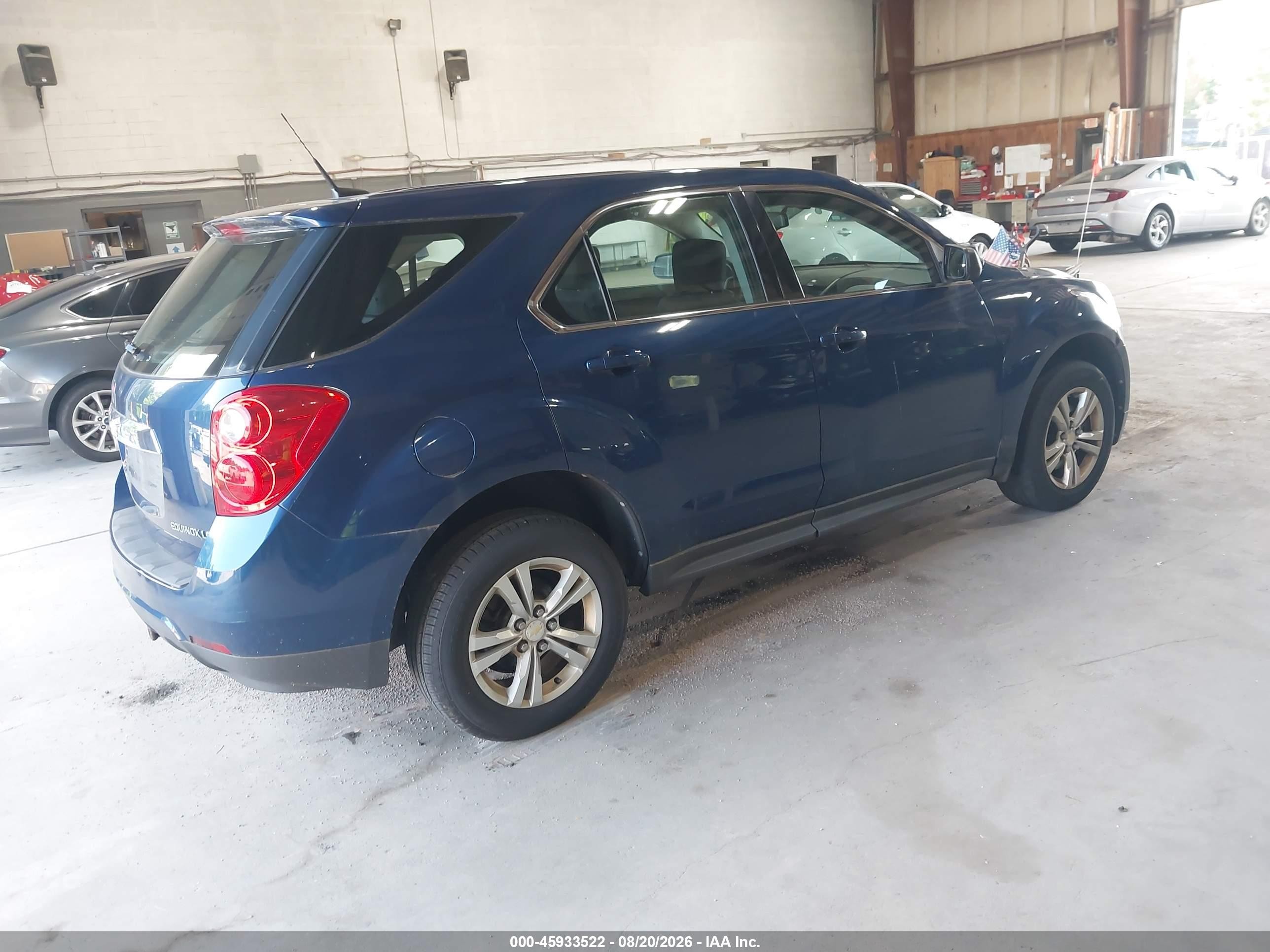 2010 Chevrolet Equinox Ls Blue vin: 2CNFLCEW9A6322236