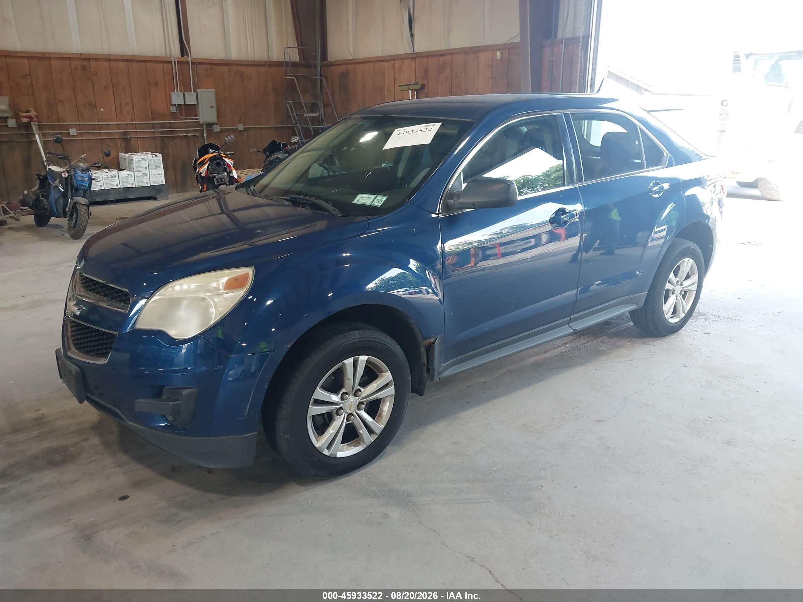 2010 Chevrolet Equinox Ls Blue vin: 2CNFLCEW9A6322236