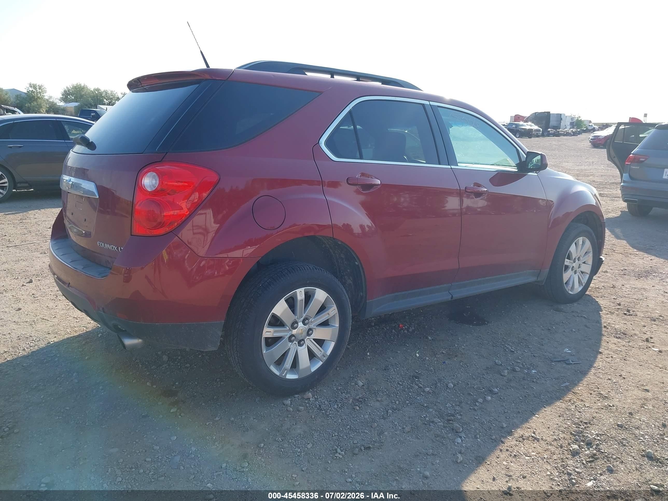 2011 Chevrolet Equinox Lt W/1lt Maroon vin: 2CNFLDE51B6335478