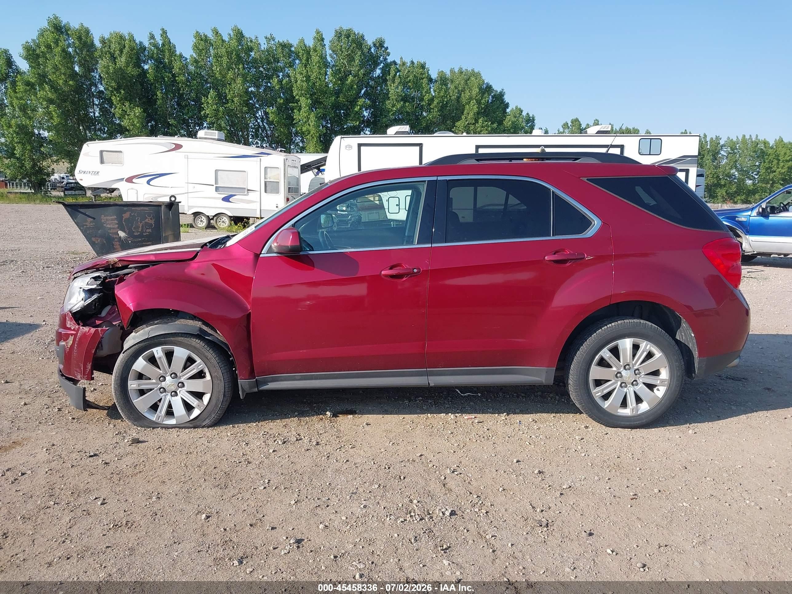 2011 Chevrolet Equinox Lt W/1lt Maroon vin: 2CNFLDE51B6335478