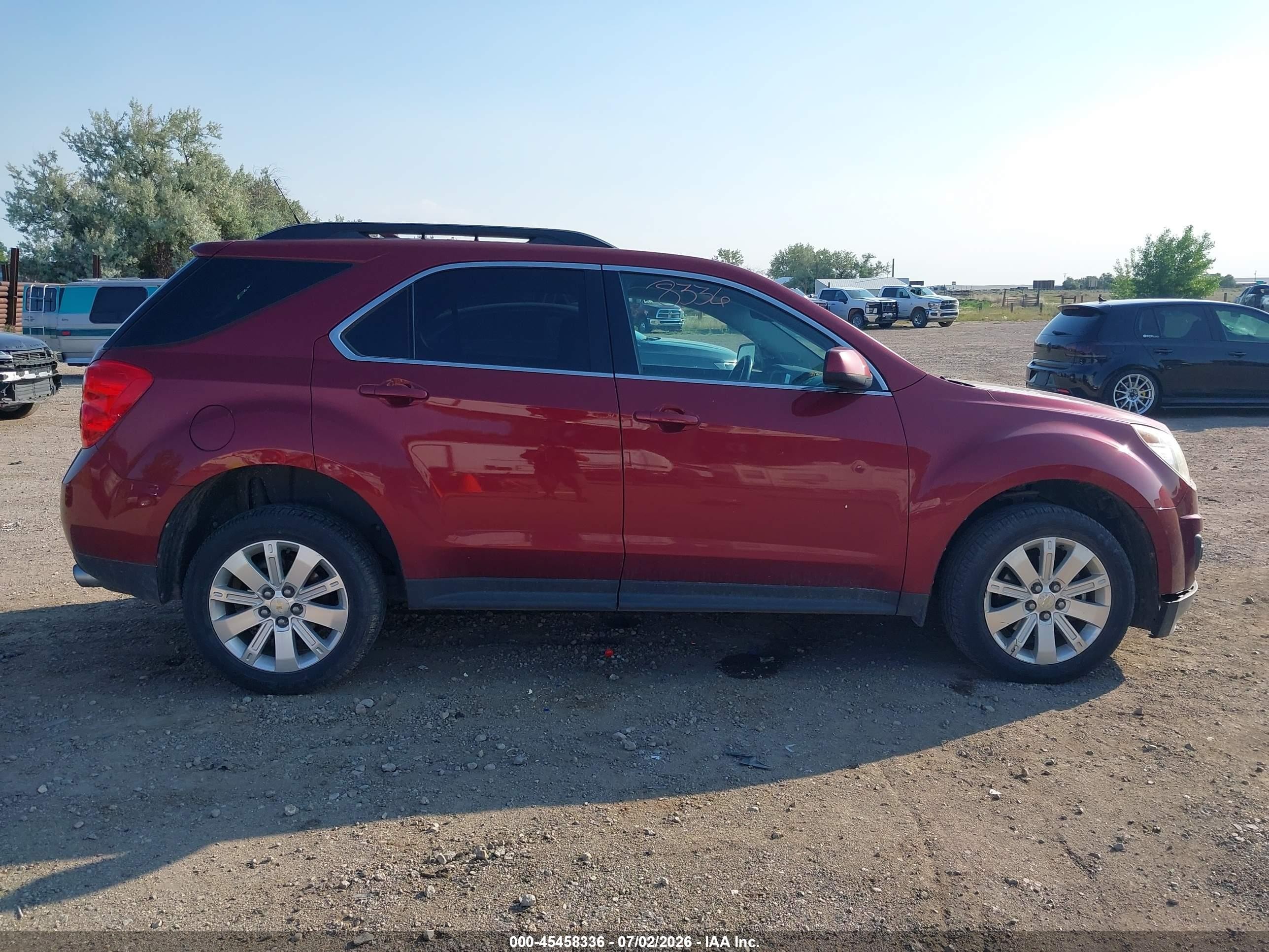 2011 Chevrolet Equinox Lt W/1lt Maroon vin: 2CNFLDE51B6335478