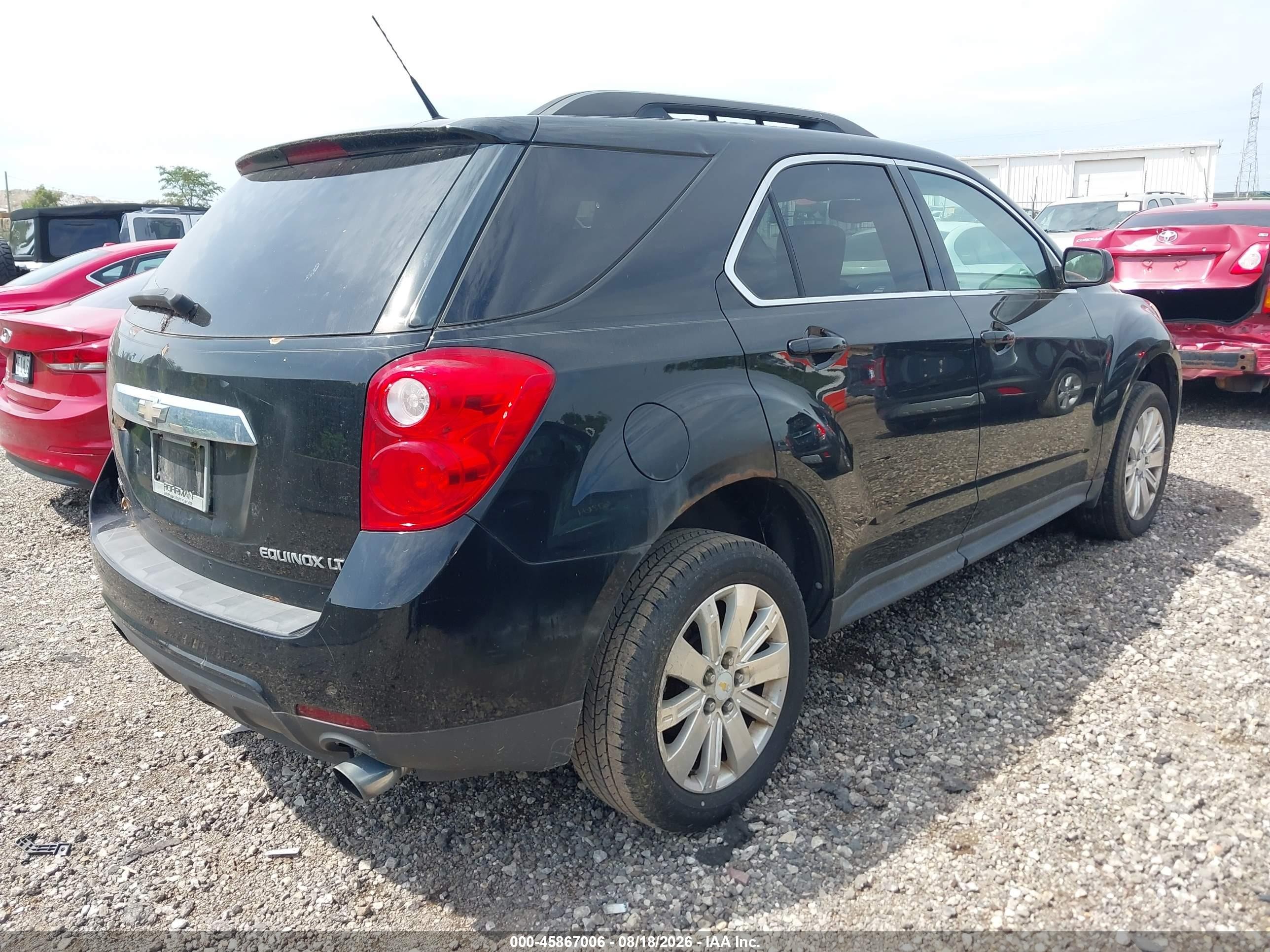 2011 Chevrolet Equinox Lt W/1lt Black vin: 2CNFLDE54B6364098