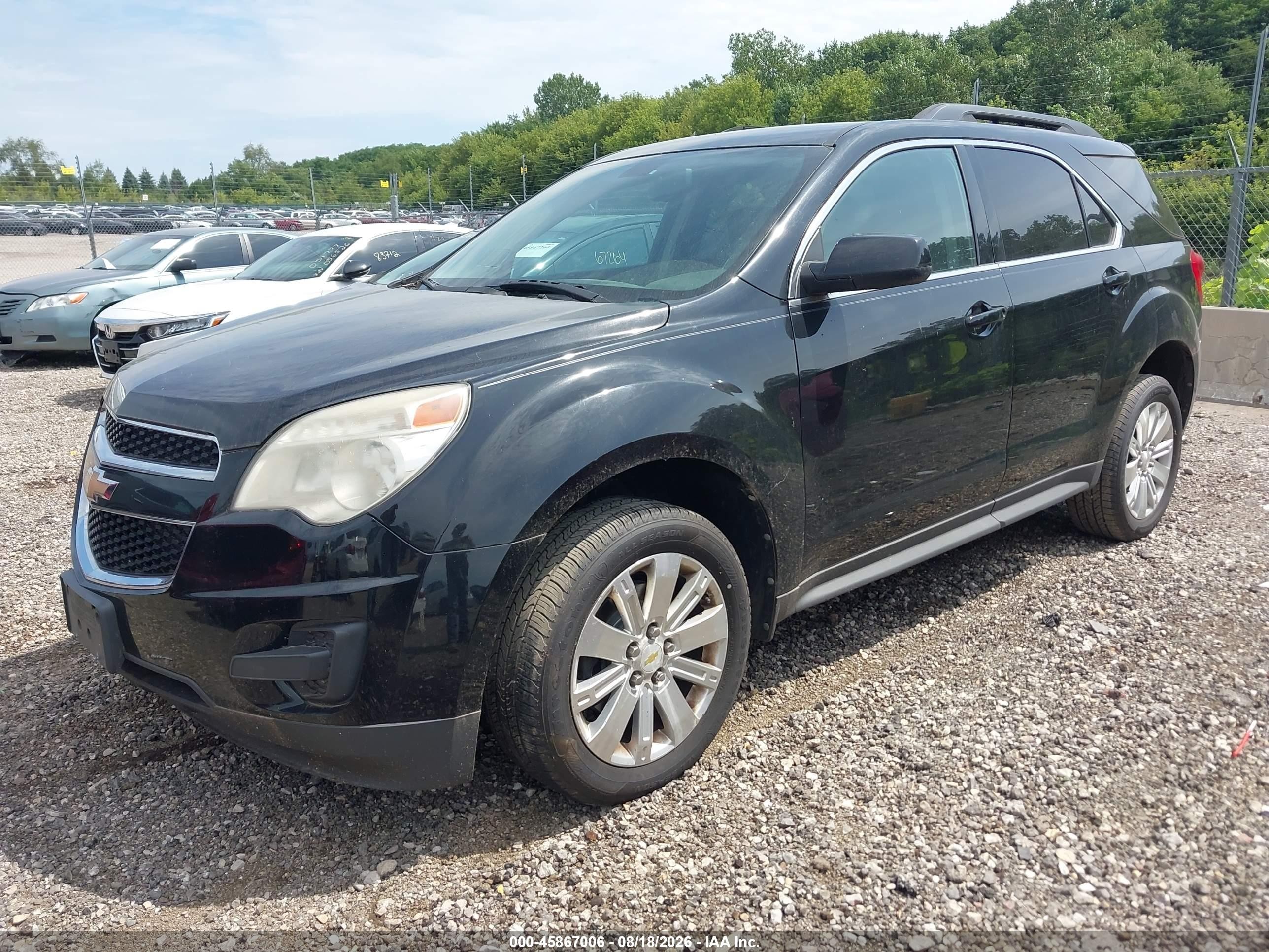 2011 Chevrolet Equinox Lt W/1lt Black vin: 2CNFLDE54B6364098
