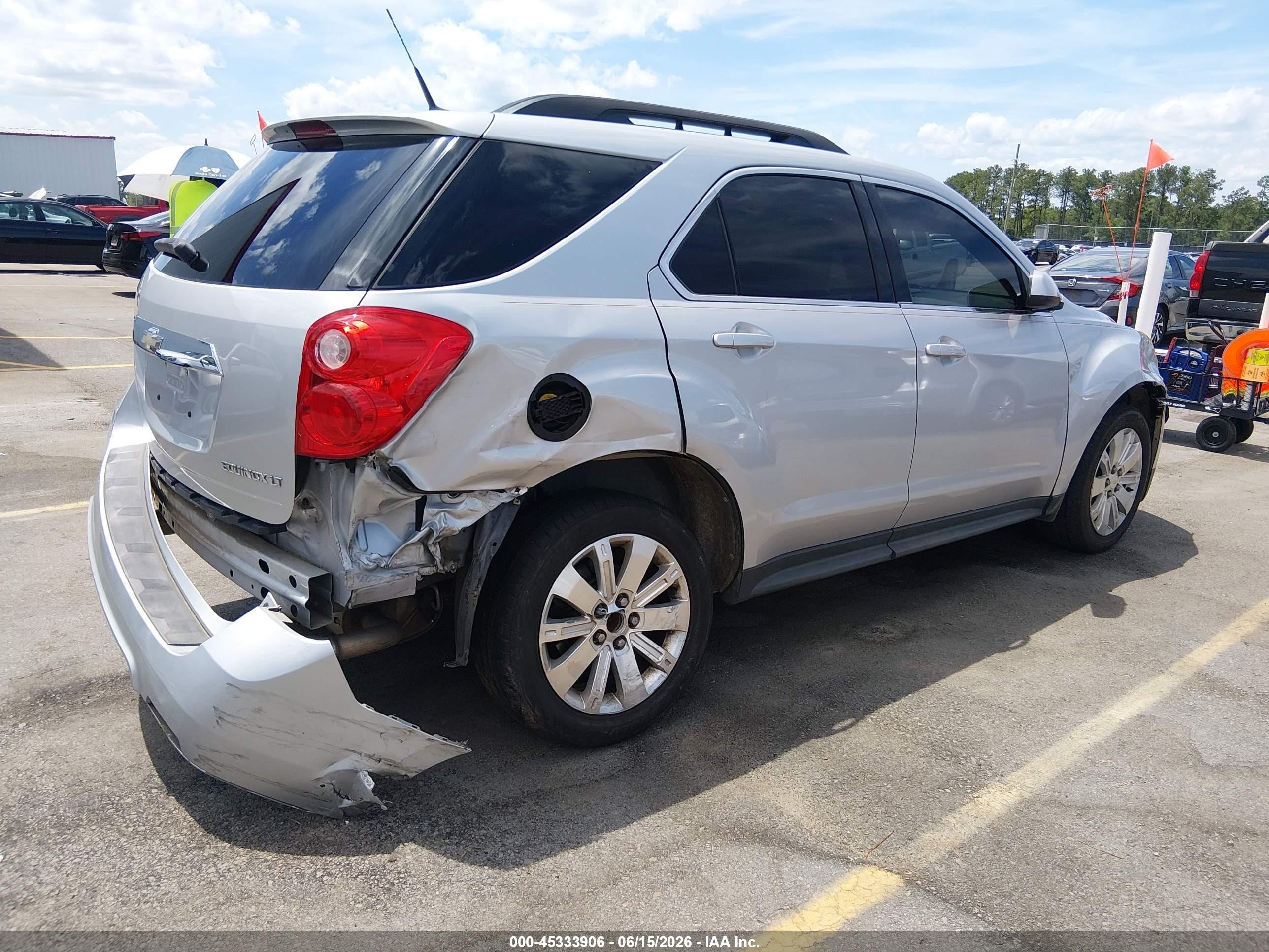 2011 Chevrolet Equinox 1lt Silver vin: 2CNFLDE55B6258307