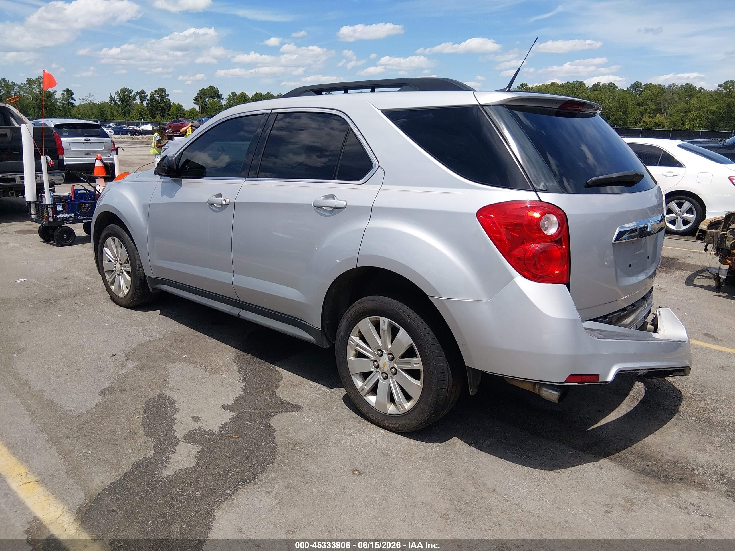 2011 Chevrolet Equinox 1lt Silver vin: 2CNFLDE55B6258307
