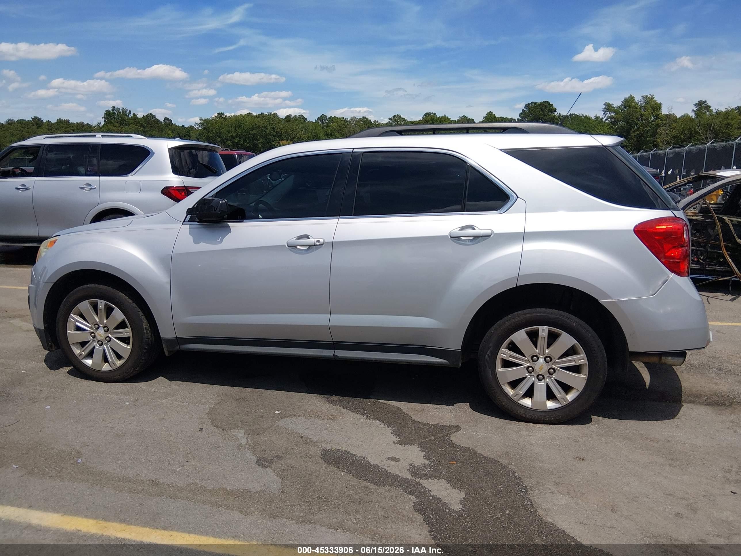 2011 Chevrolet Equinox 1lt Silver vin: 2CNFLDE55B6258307