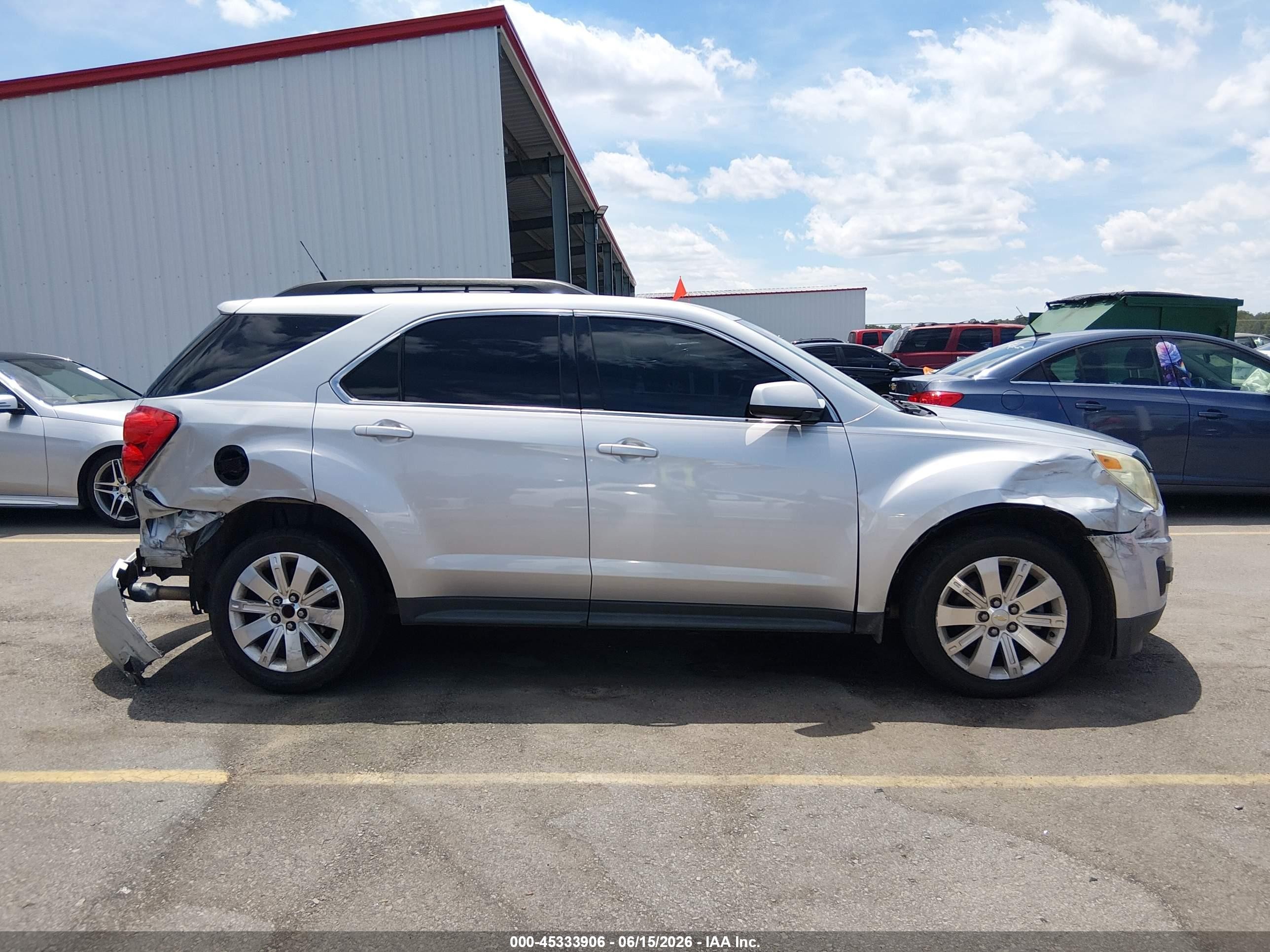 2011 Chevrolet Equinox 1lt Silver vin: 2CNFLDE55B6258307