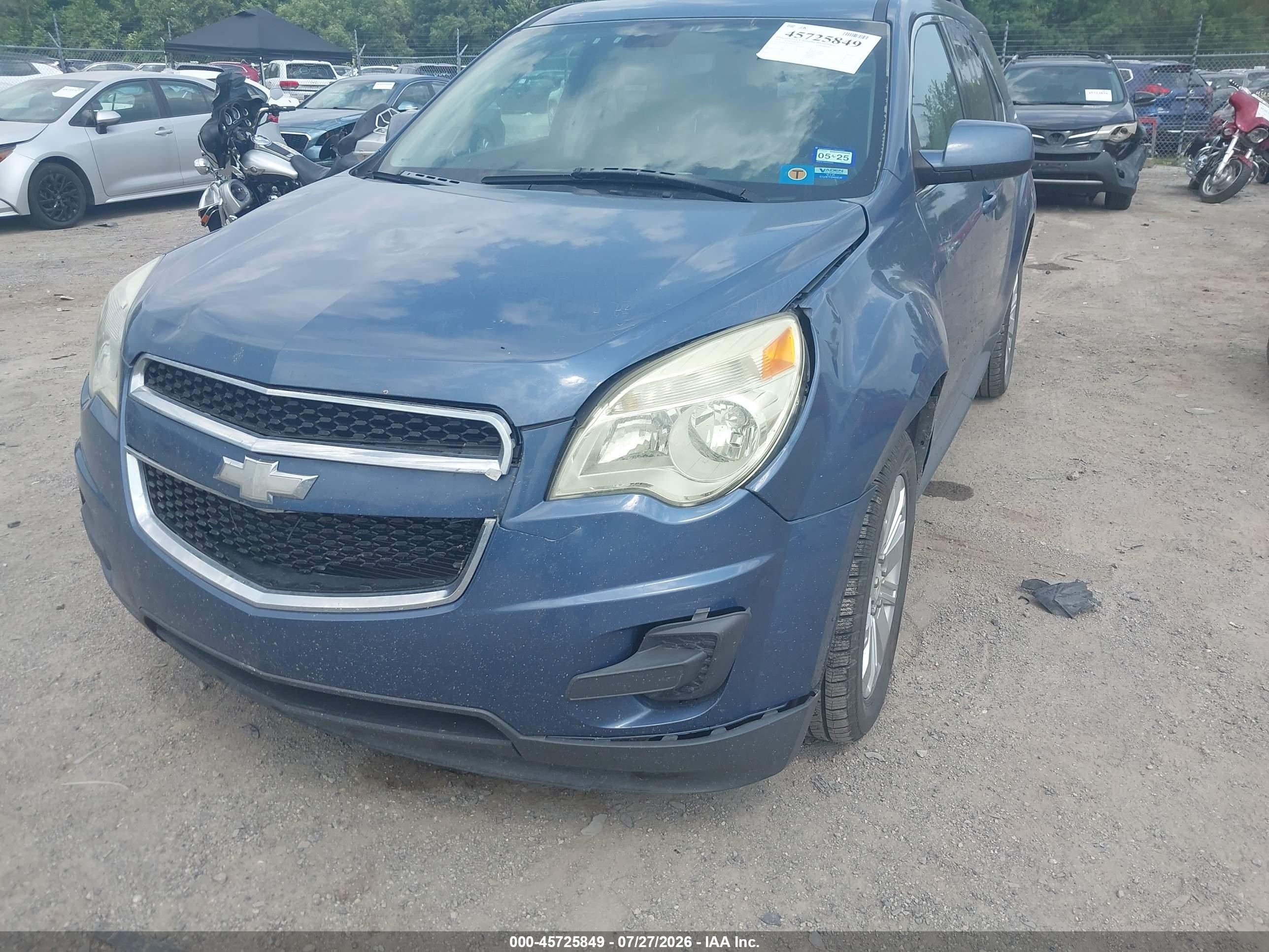 2011 Chevrolet Equinox Lt W/1lt Синий vin: 2CNFLDE5XB6222323