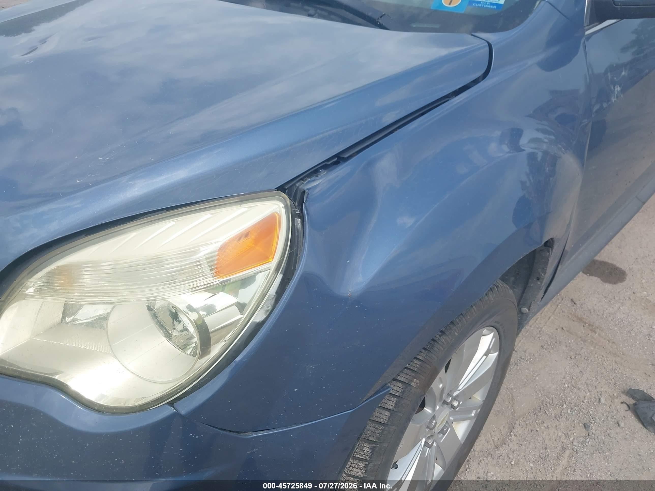 2011 Chevrolet Equinox Lt W/1lt Синий vin: 2CNFLDE5XB6222323