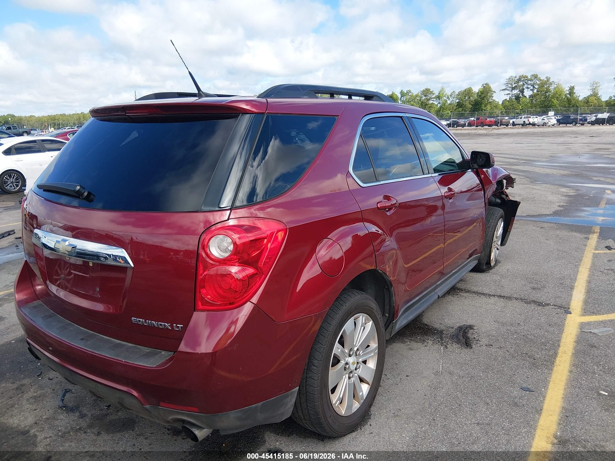 2010 Chevrolet Equinox Lt Burgundy vin: 2CNFLDEY6A6356335