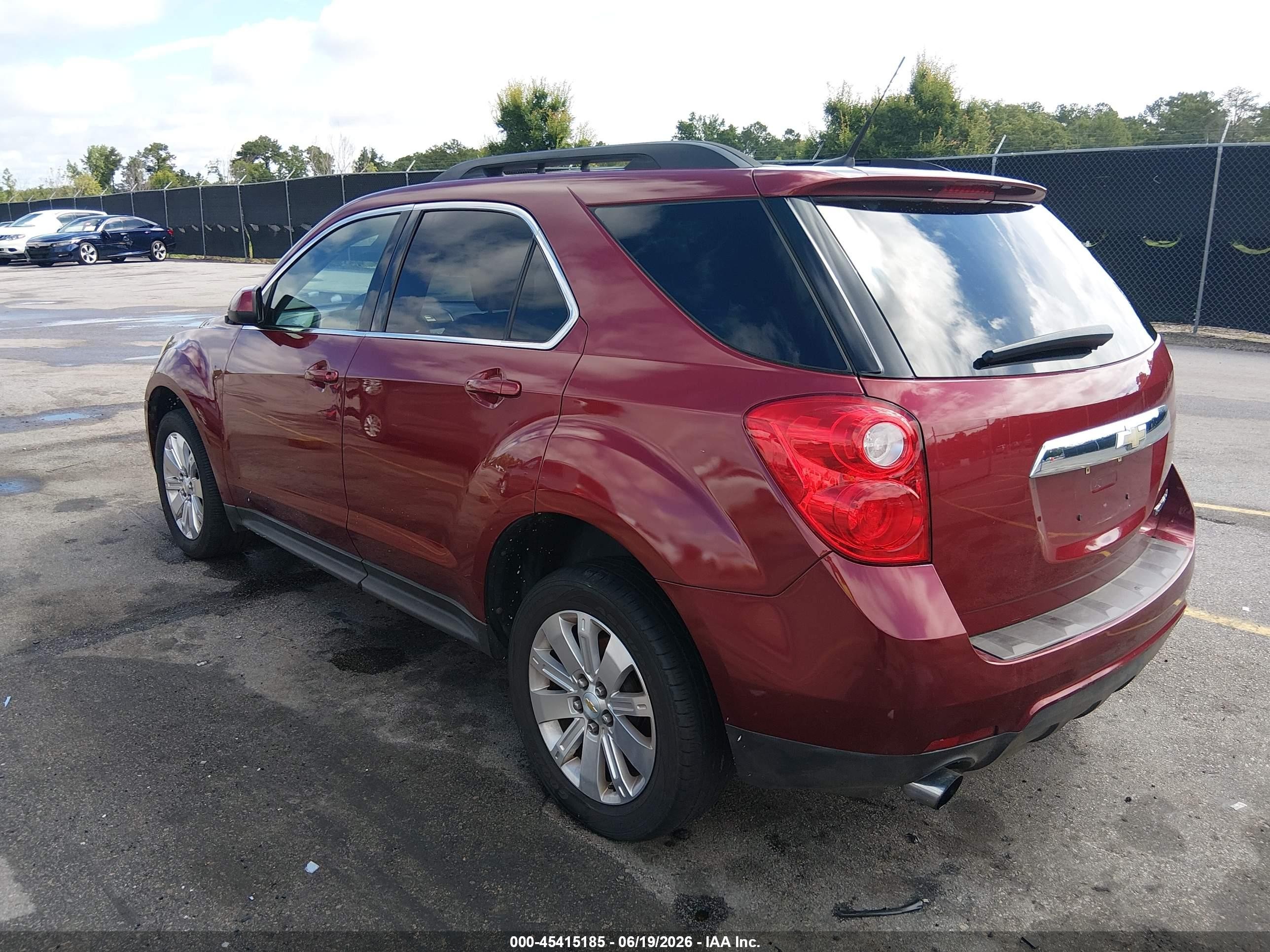 2010 Chevrolet Equinox Lt Burgundy vin: 2CNFLDEY6A6356335