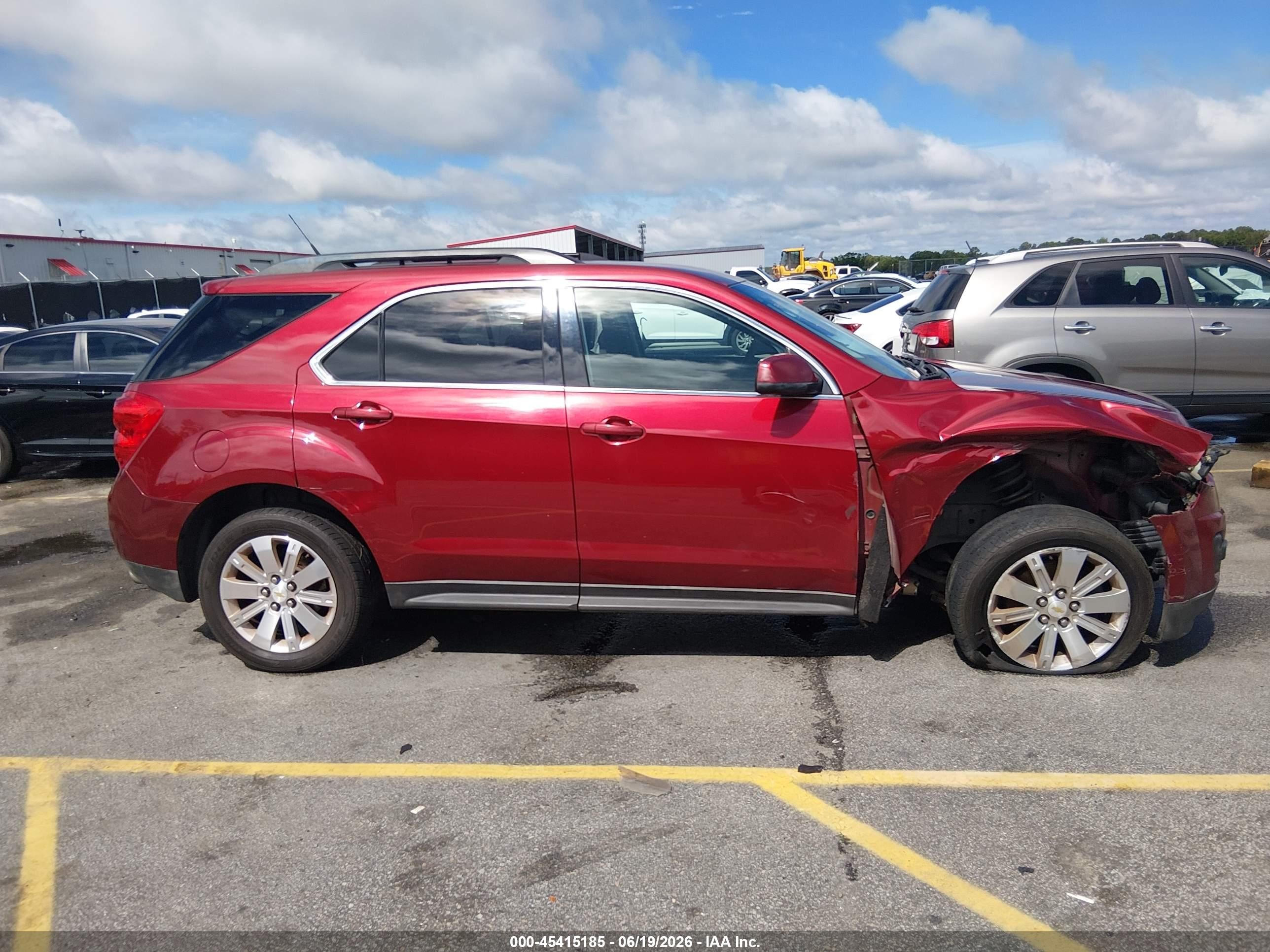 2010 Chevrolet Equinox Lt Burgundy vin: 2CNFLDEY6A6356335