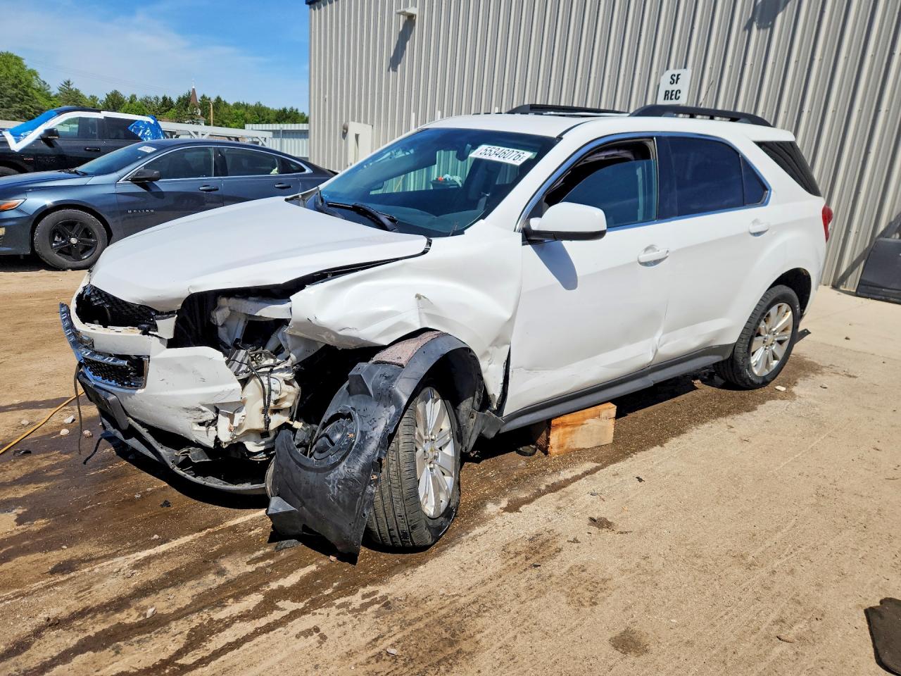2011 Chevrolet Equinox Lt White vin: 2CNFLEE52B6404054