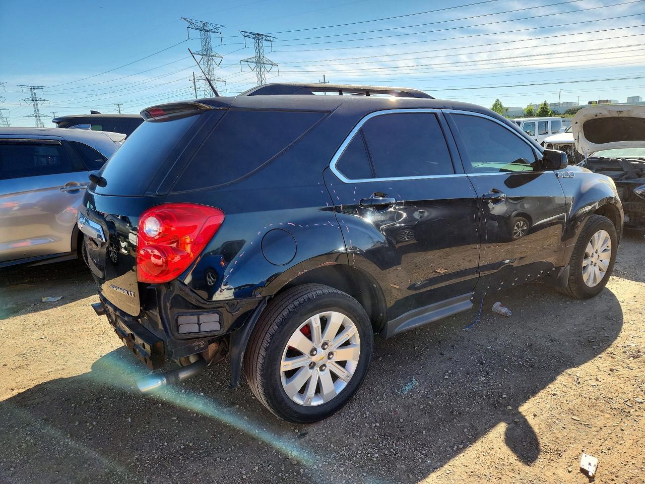 2011 Chevrolet Equinox Lt Black vin: 2CNFLEE55B6407885