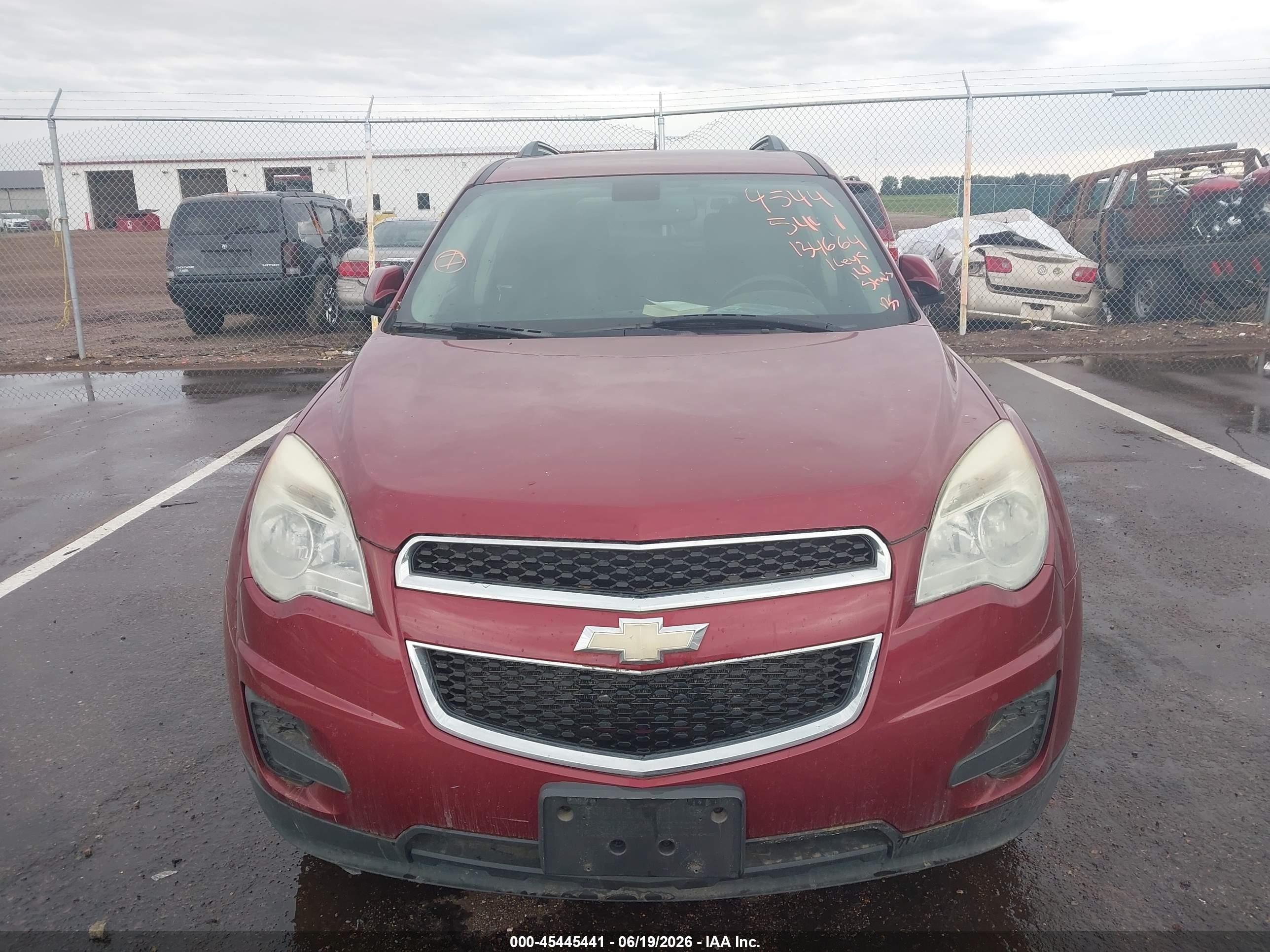 2011 Chevrolet Equinox Lt W/1lt Red vin: 2CNFLEEC0B6407209