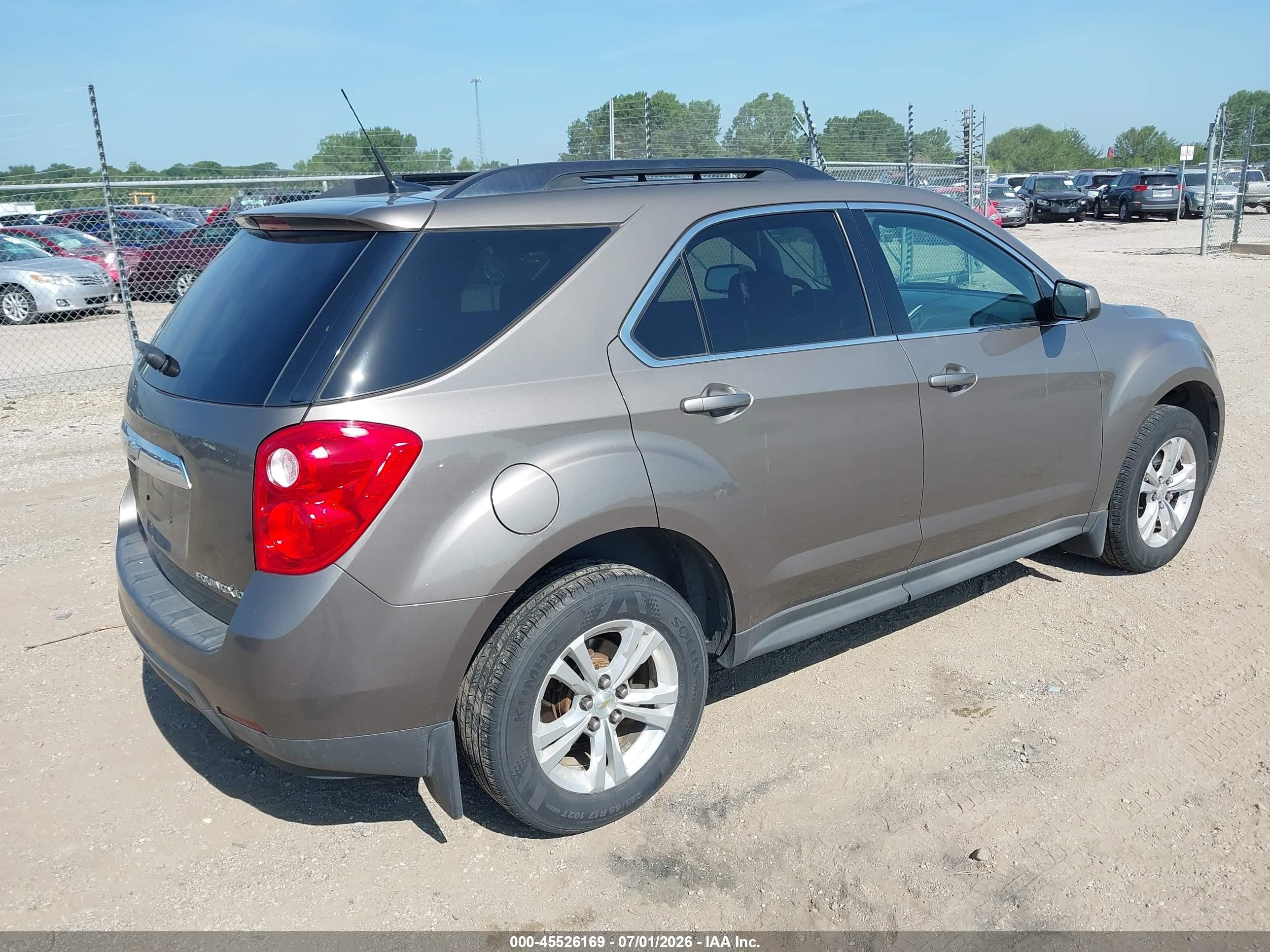 2011 Chevrolet Equinox Lt W/1lt Brown vin: 2CNFLEEC5B6256965