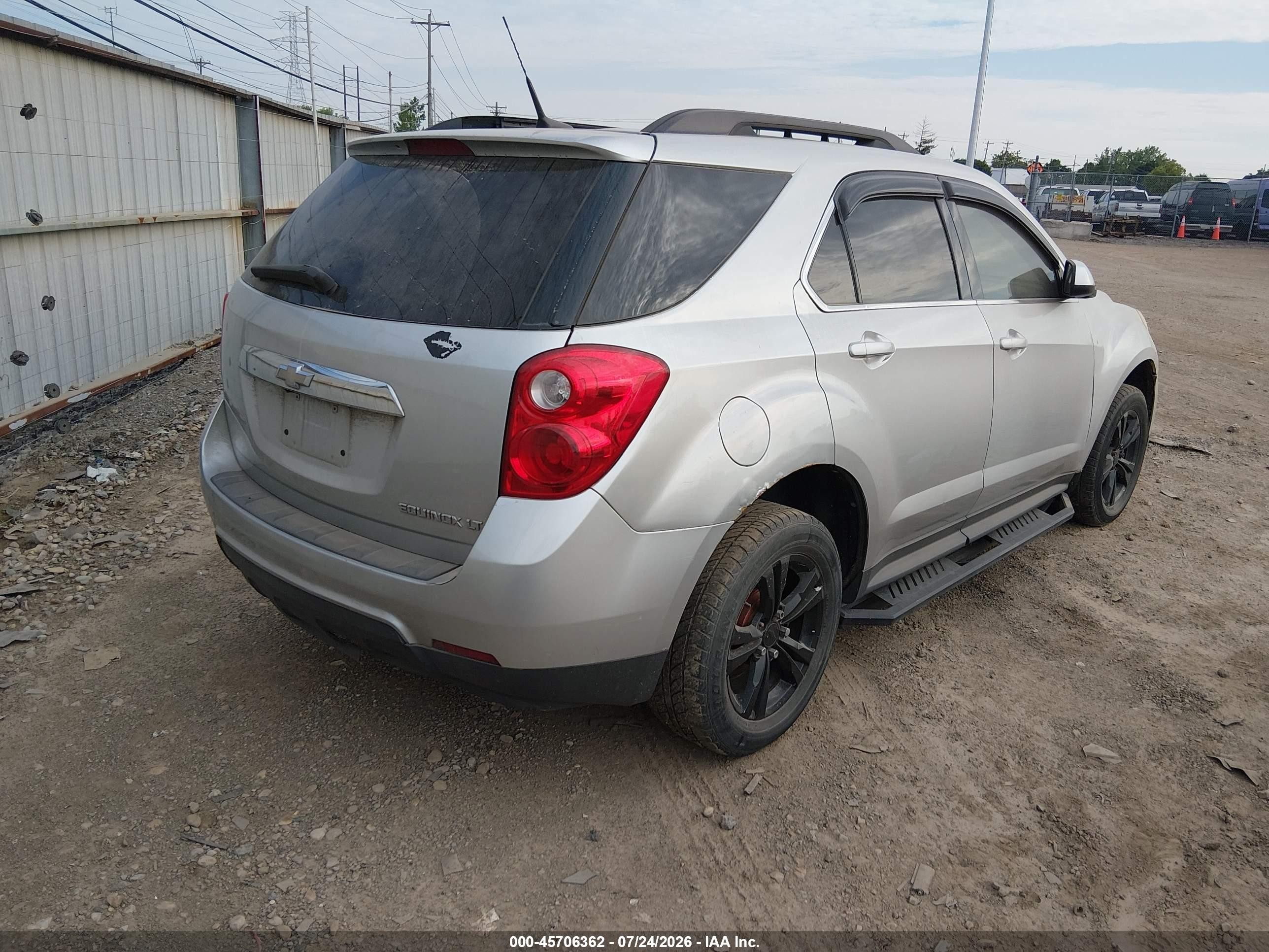 2011 Chevrolet Equinox Lt W/1lt Silver vin: 2CNFLEEC6B6326912