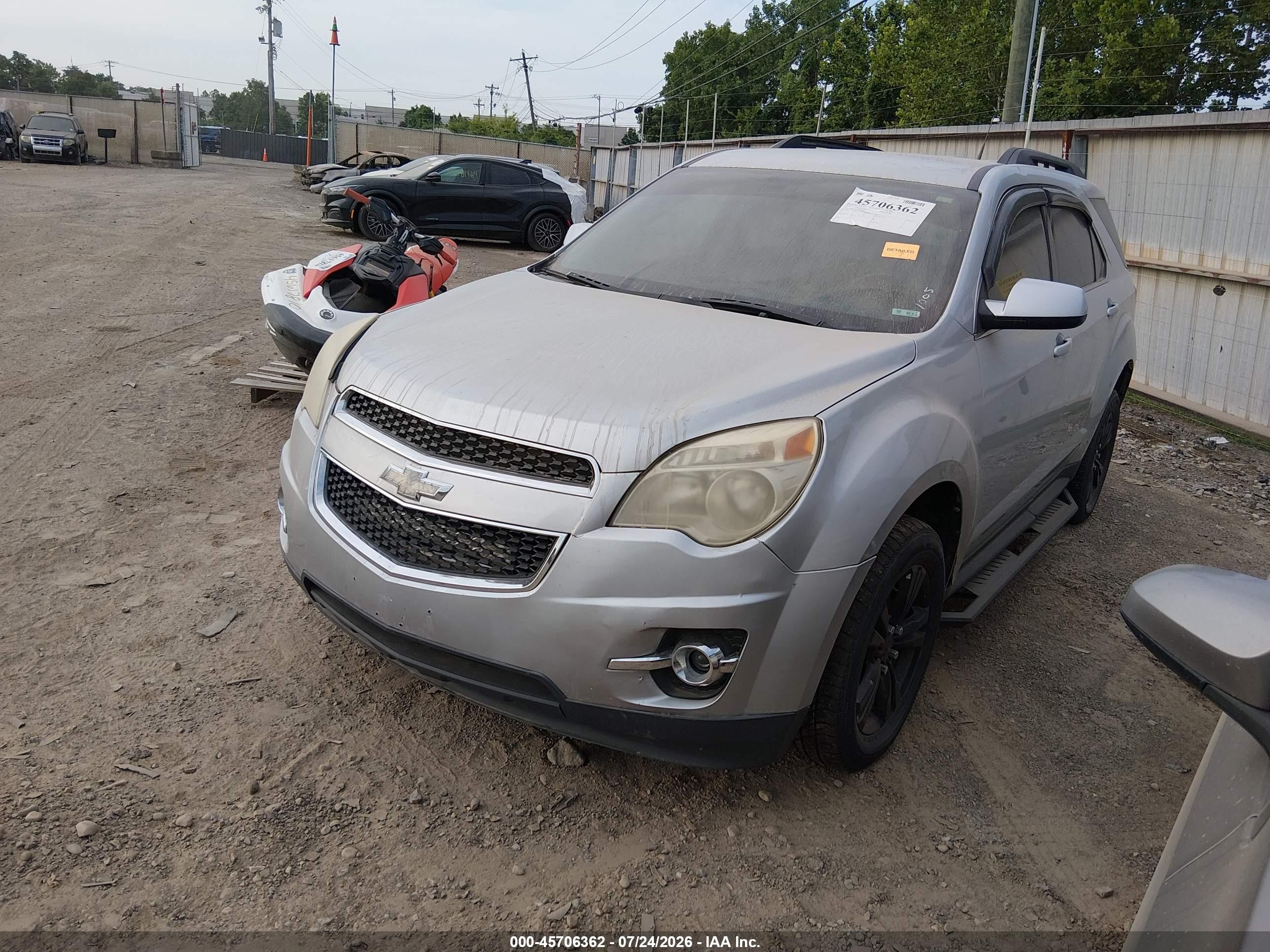 2011 Chevrolet Equinox Lt W/1lt Silver vin: 2CNFLEEC6B6326912