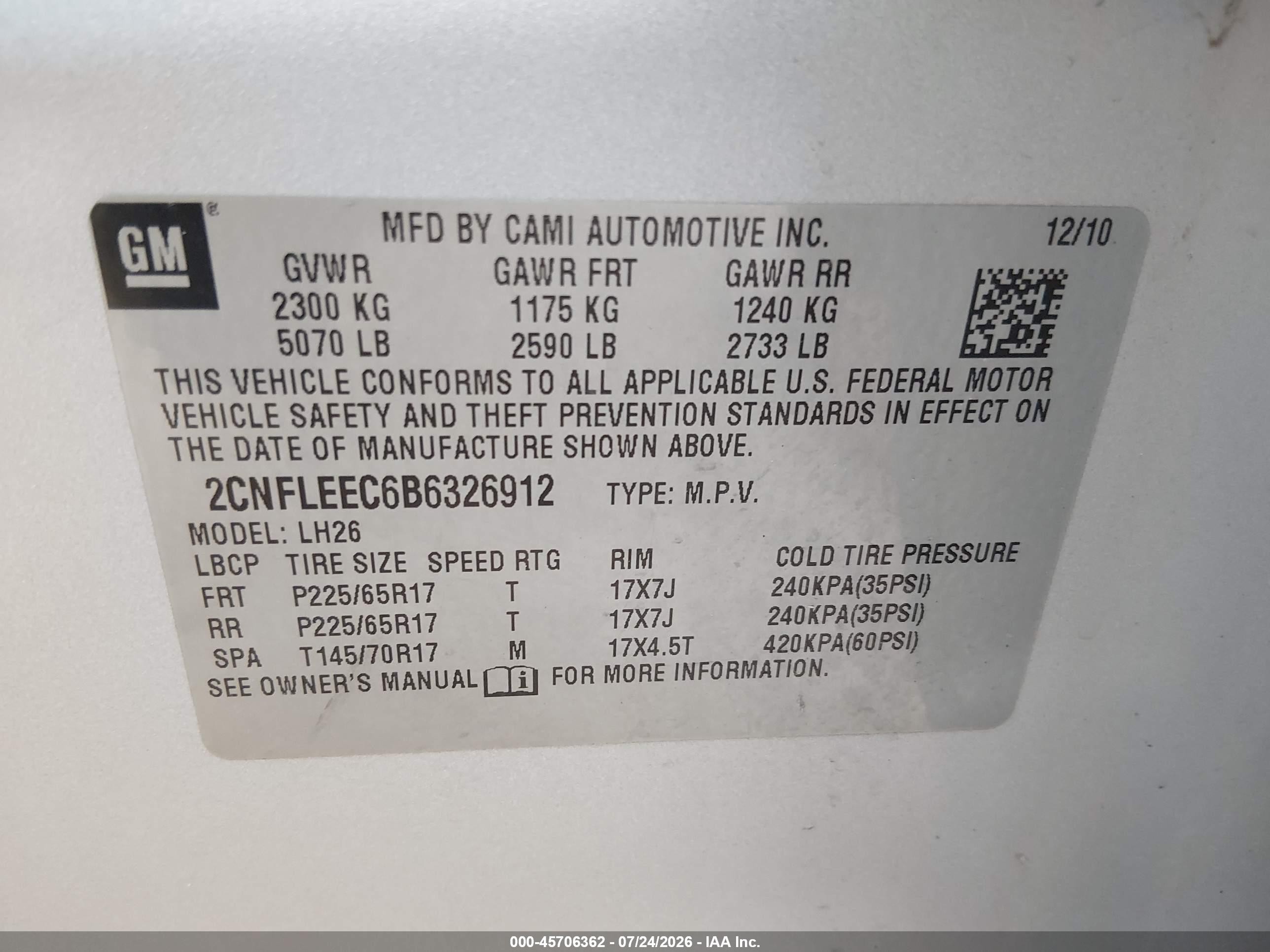 2011 Chevrolet Equinox Lt W/1lt Silver vin: 2CNFLEEC6B6326912