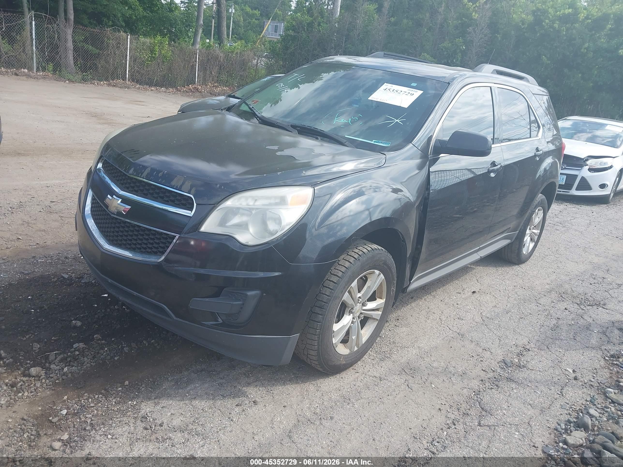 2011 Chevrolet Equinox 1lt Black vin: 2CNFLEEC6B6334458