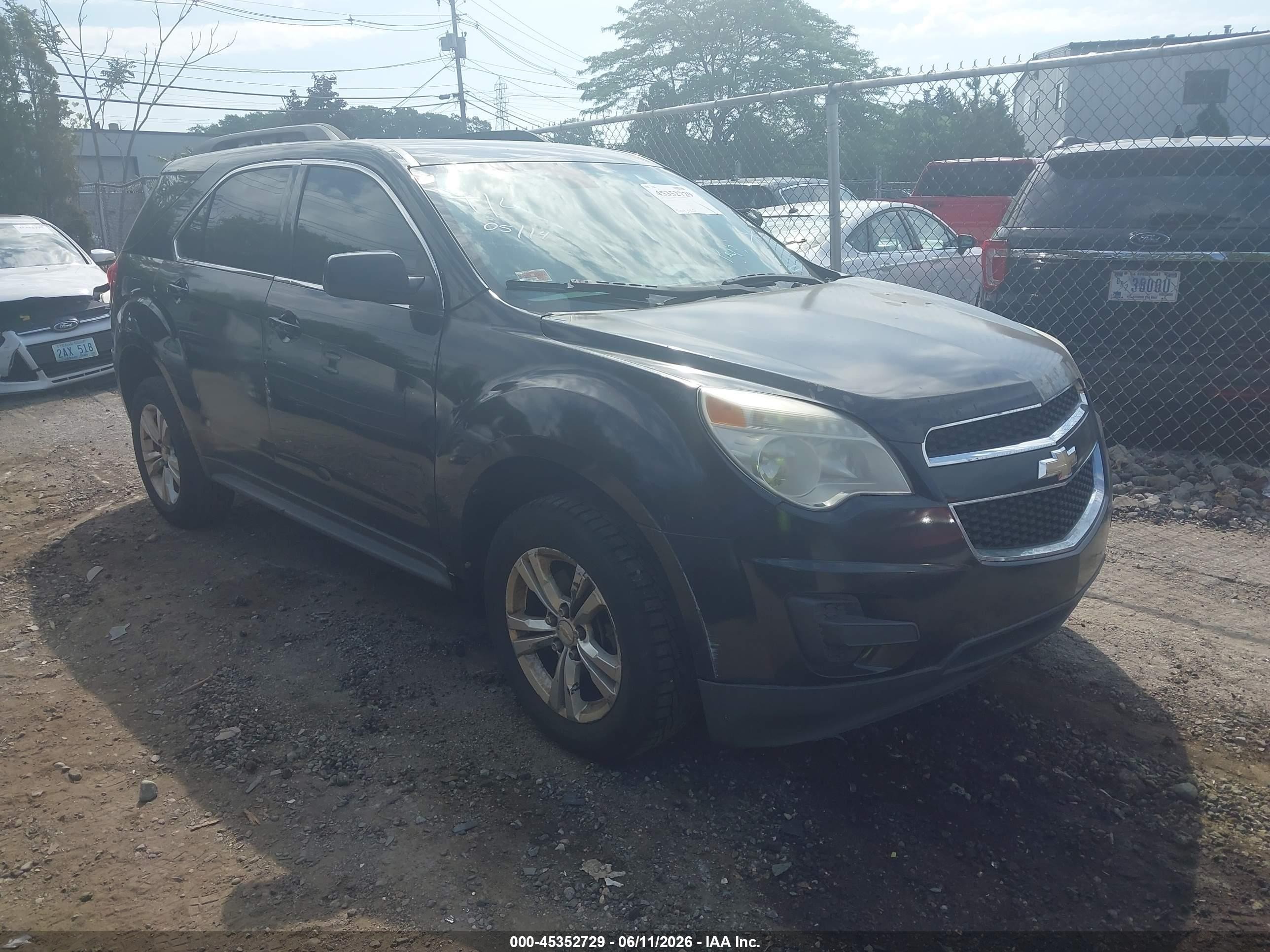 2011 Chevrolet Equinox 1lt Black vin: 2CNFLEEC6B6334458