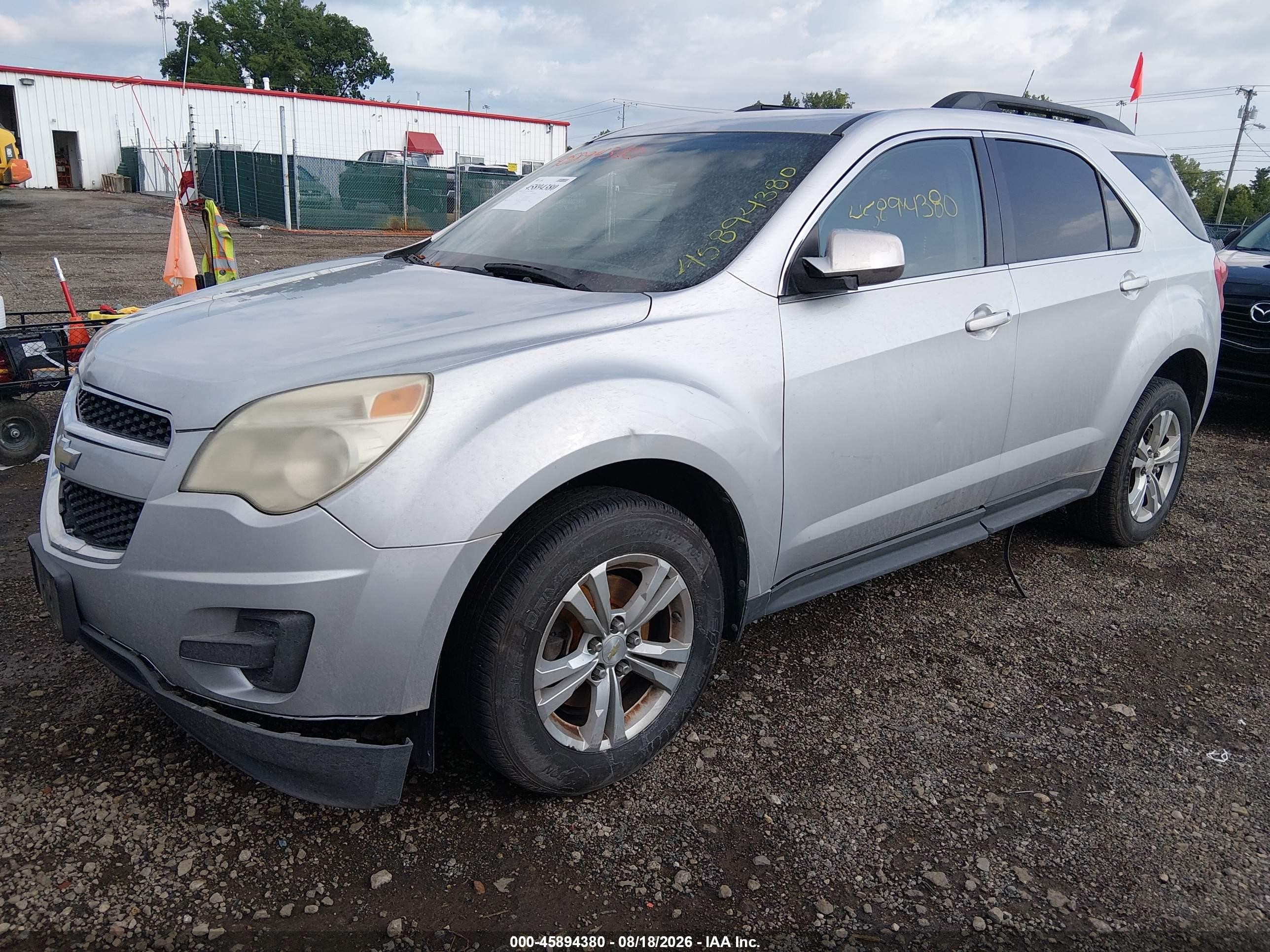 2011 Chevrolet Equinox 1lt Silver vin: 2CNFLEEC6B6454454