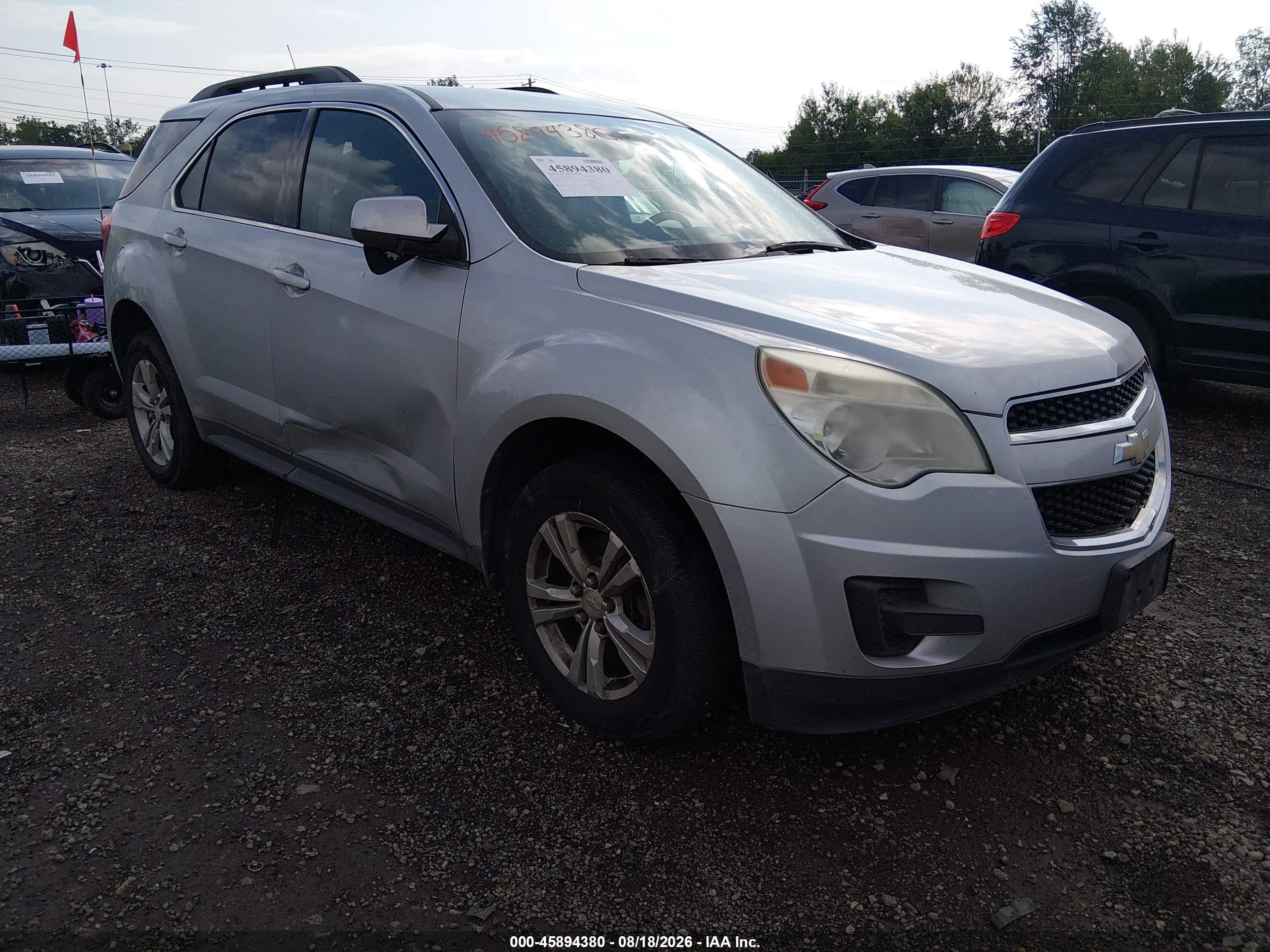 2011 Chevrolet Equinox 1lt Silver vin: 2CNFLEEC6B6454454