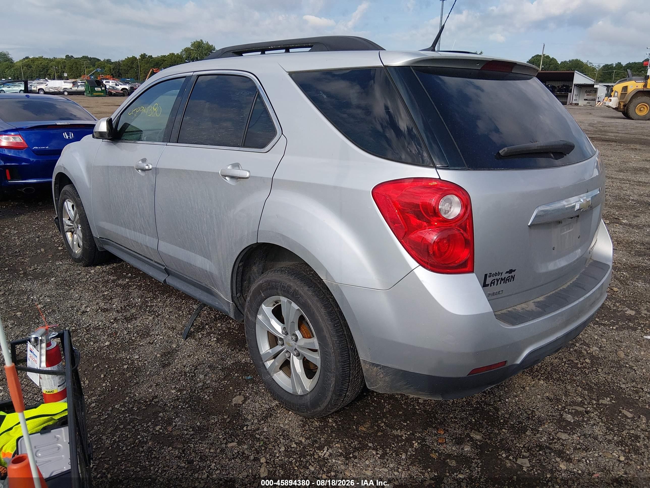 2011 Chevrolet Equinox 1lt Silver vin: 2CNFLEEC6B6454454