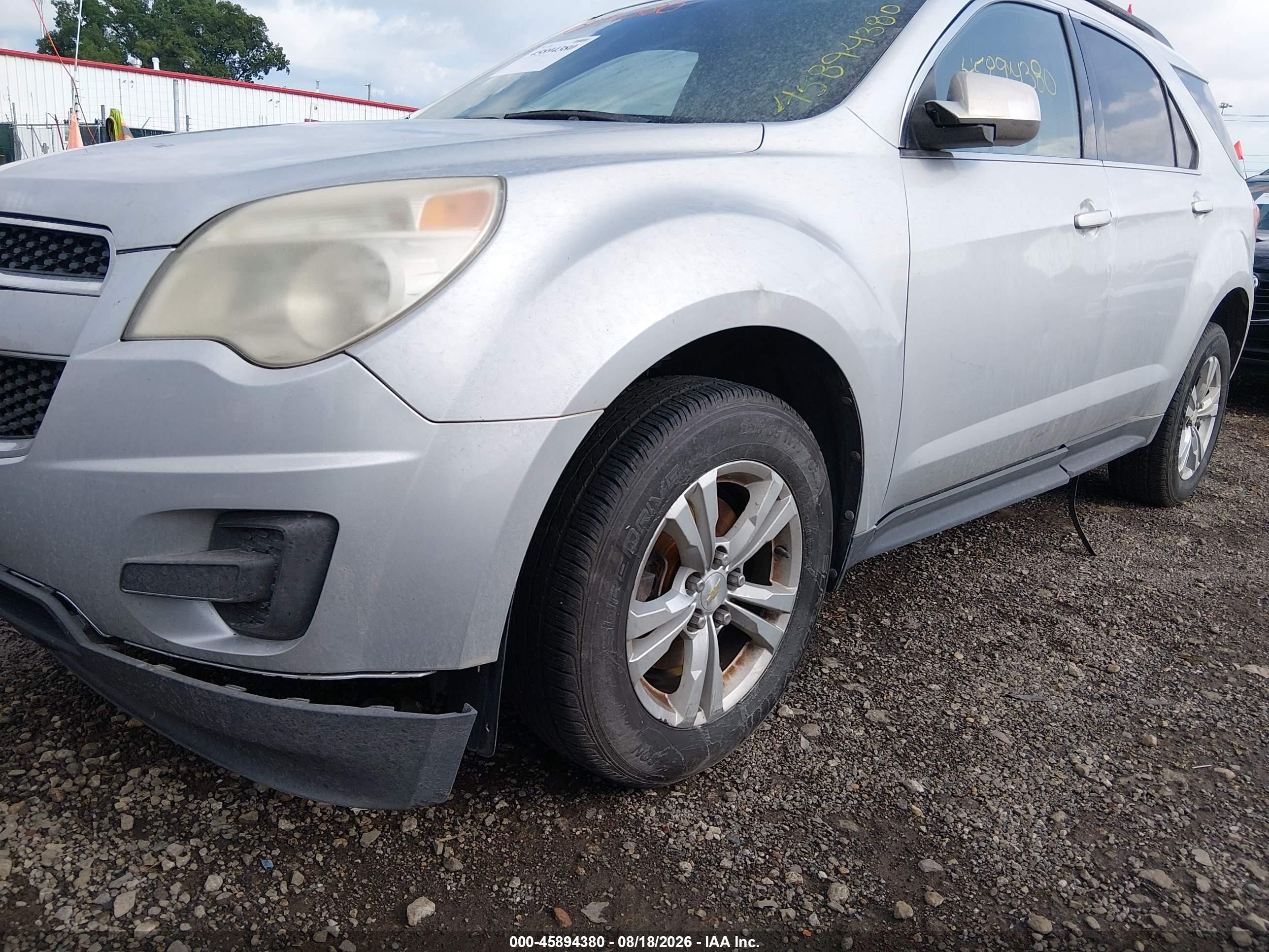 2011 Chevrolet Equinox 1lt Silver vin: 2CNFLEEC6B6454454