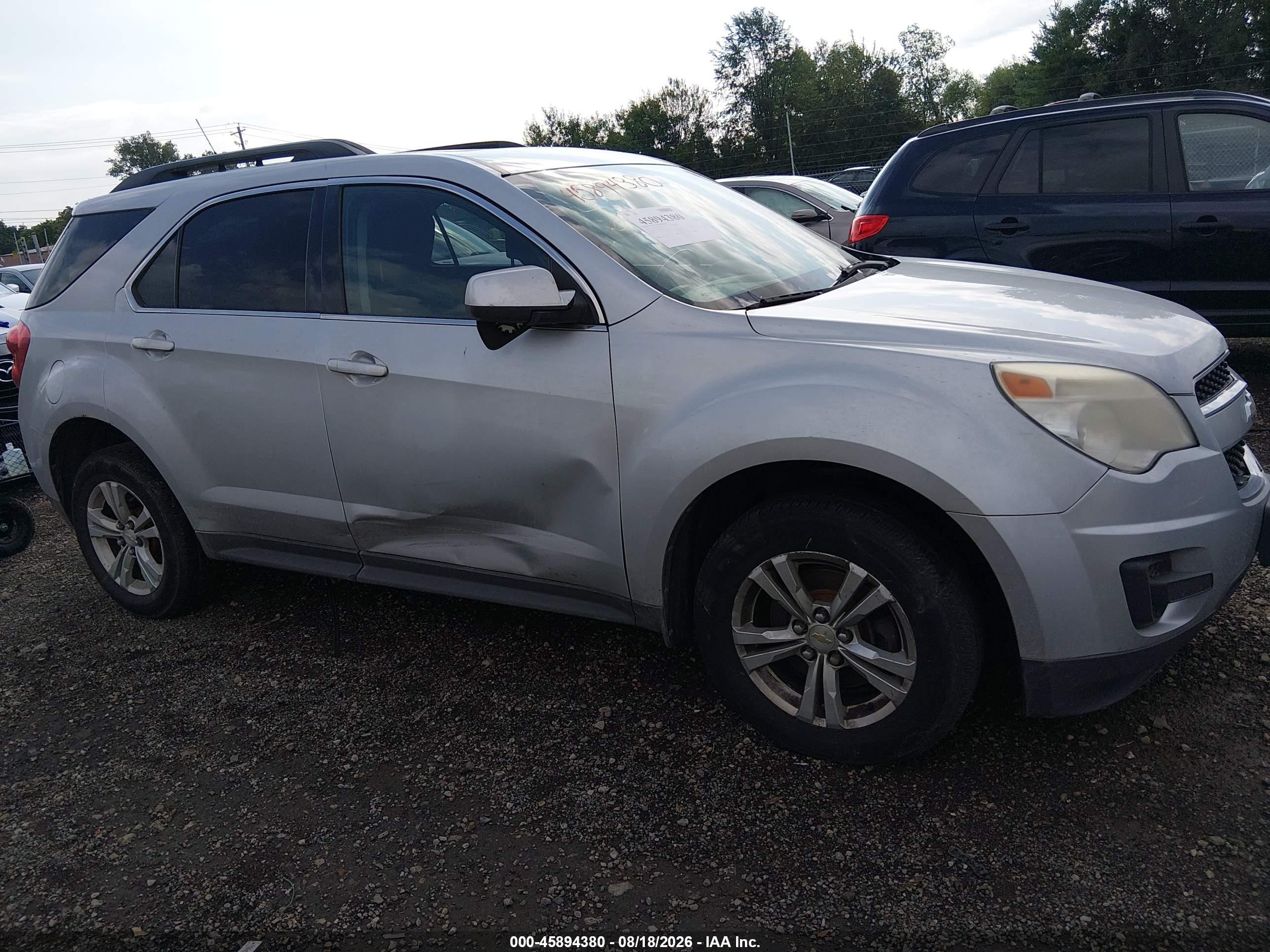 2011 Chevrolet Equinox 1lt Silver vin: 2CNFLEEC6B6454454