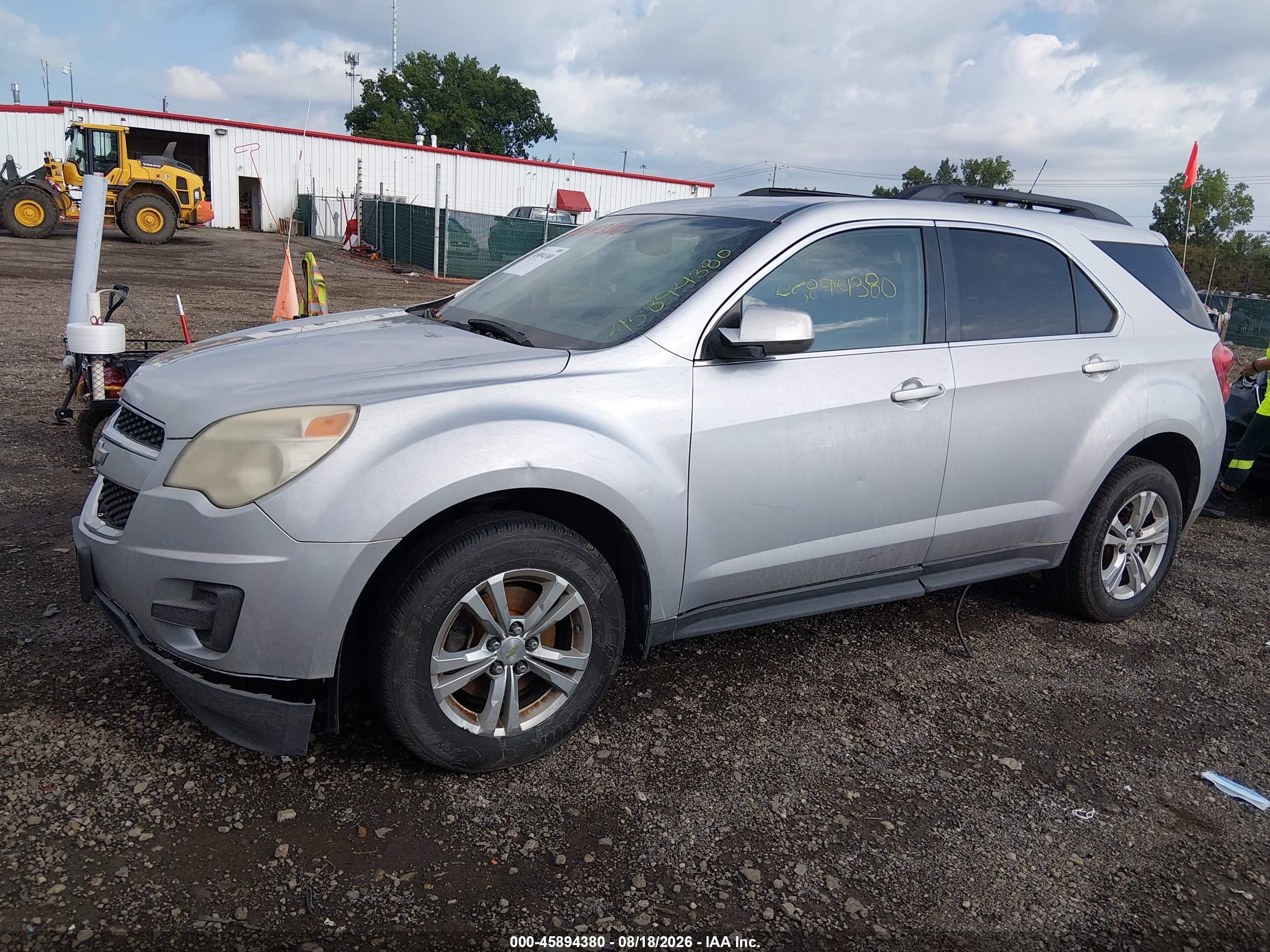2011 Chevrolet Equinox 1lt Silver vin: 2CNFLEEC6B6454454
