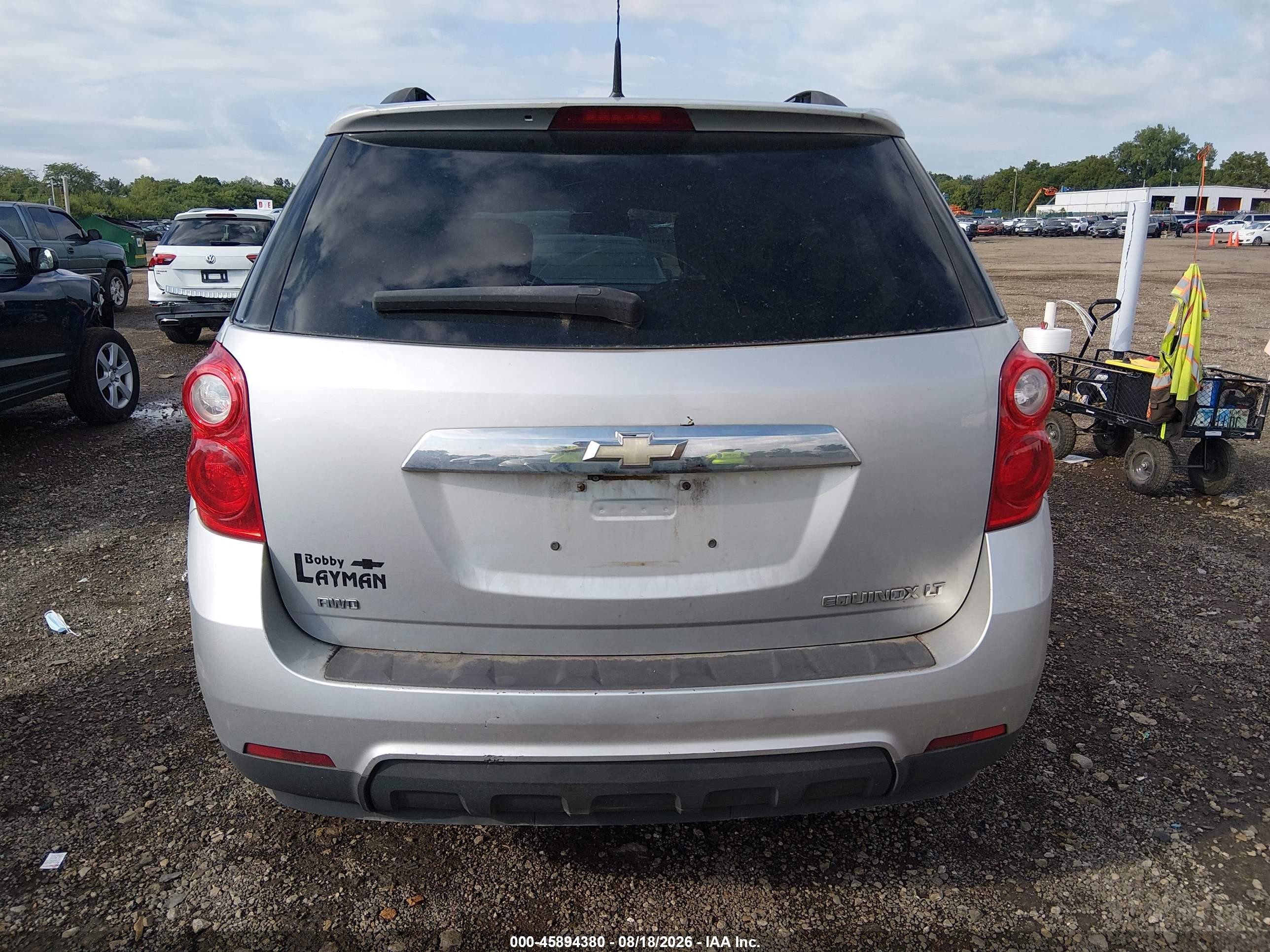 2011 Chevrolet Equinox 1lt Silver vin: 2CNFLEEC6B6454454