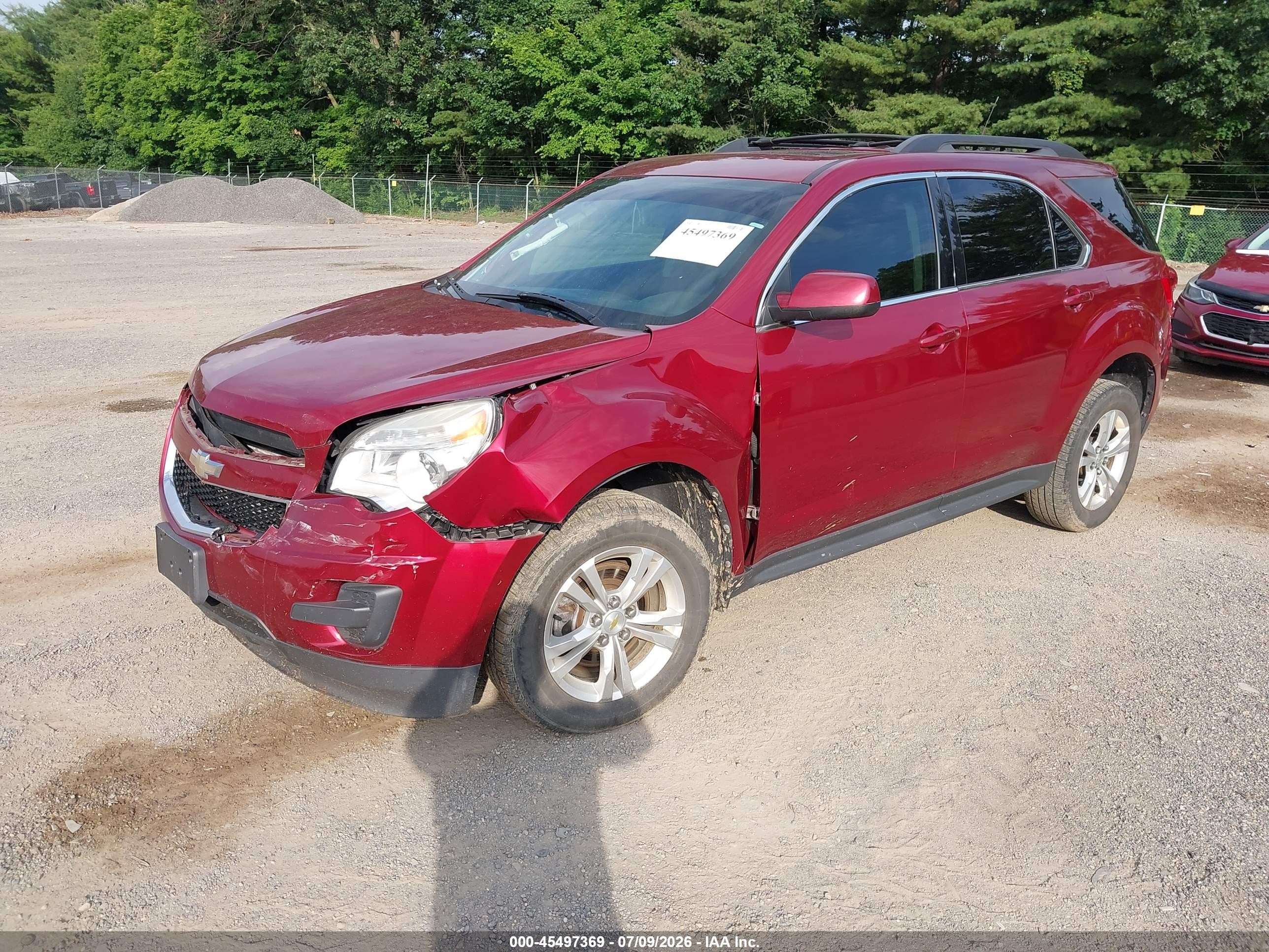 2011 Chevrolet Equinox Lt W/1lt Red vin: 2CNFLEEC7B6307205